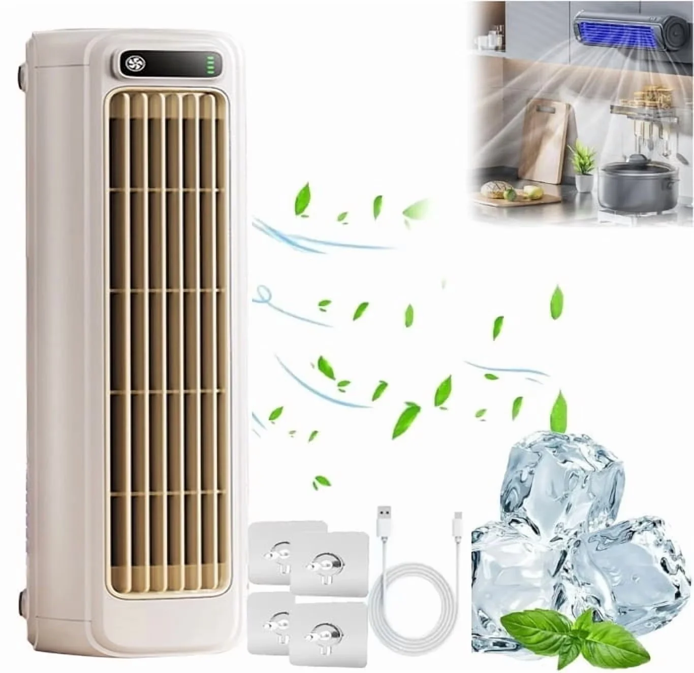 Reliable Air Conditioner with LED, Portable, 2025 Quiet Fan - White for Patio Model CF0290