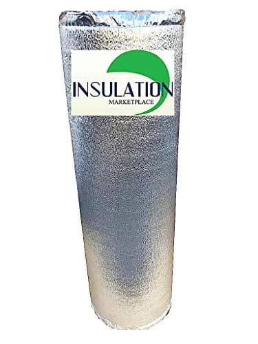 Classic Building Material with Insulated, 3mm 48"x10ft Reflective Insulation roll, Thermal Insulation Shield - Silver Metal Model D0EE93