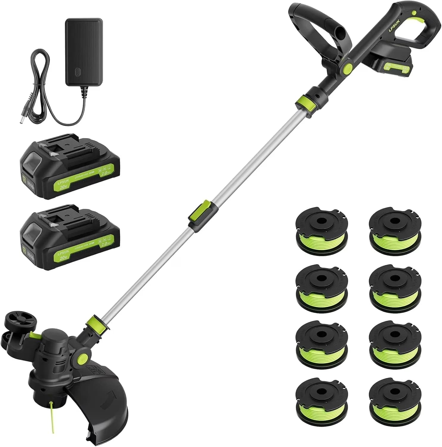 Stylish String Trimmer with Battery, 20V, Automatic Line Feed for Garden - Model DF16A8