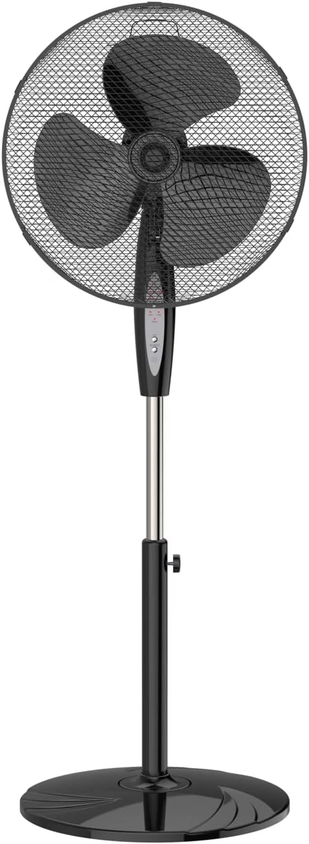 Fans In Cooling Professional with Adjustable Height, Timer - Plastic Black Model D6EAF9