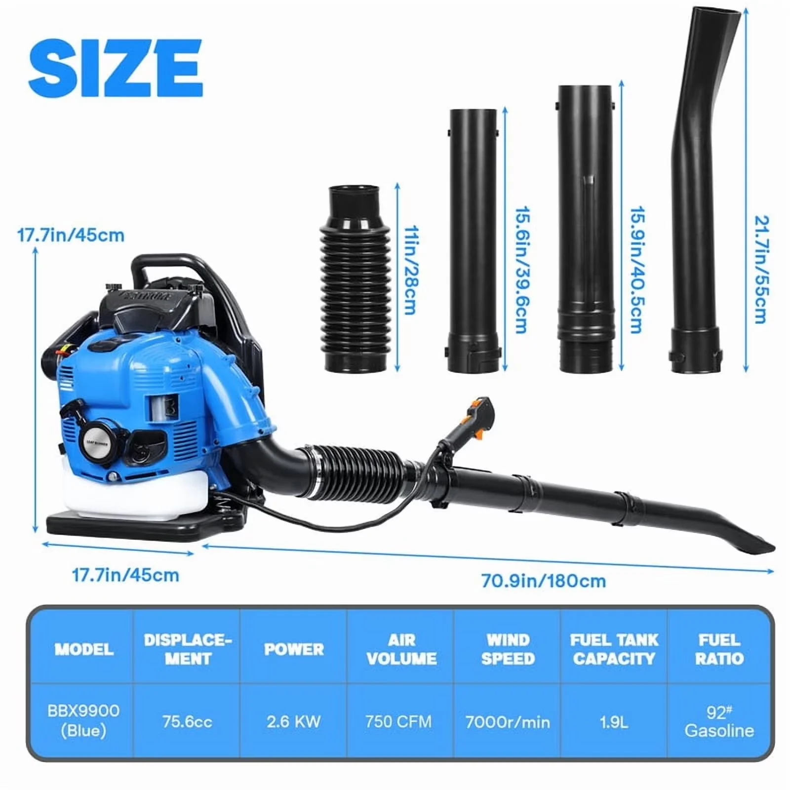 Modern Leaf Blower with Ideal, Backpack - 6CC - Quality Construction Model 1F8F41