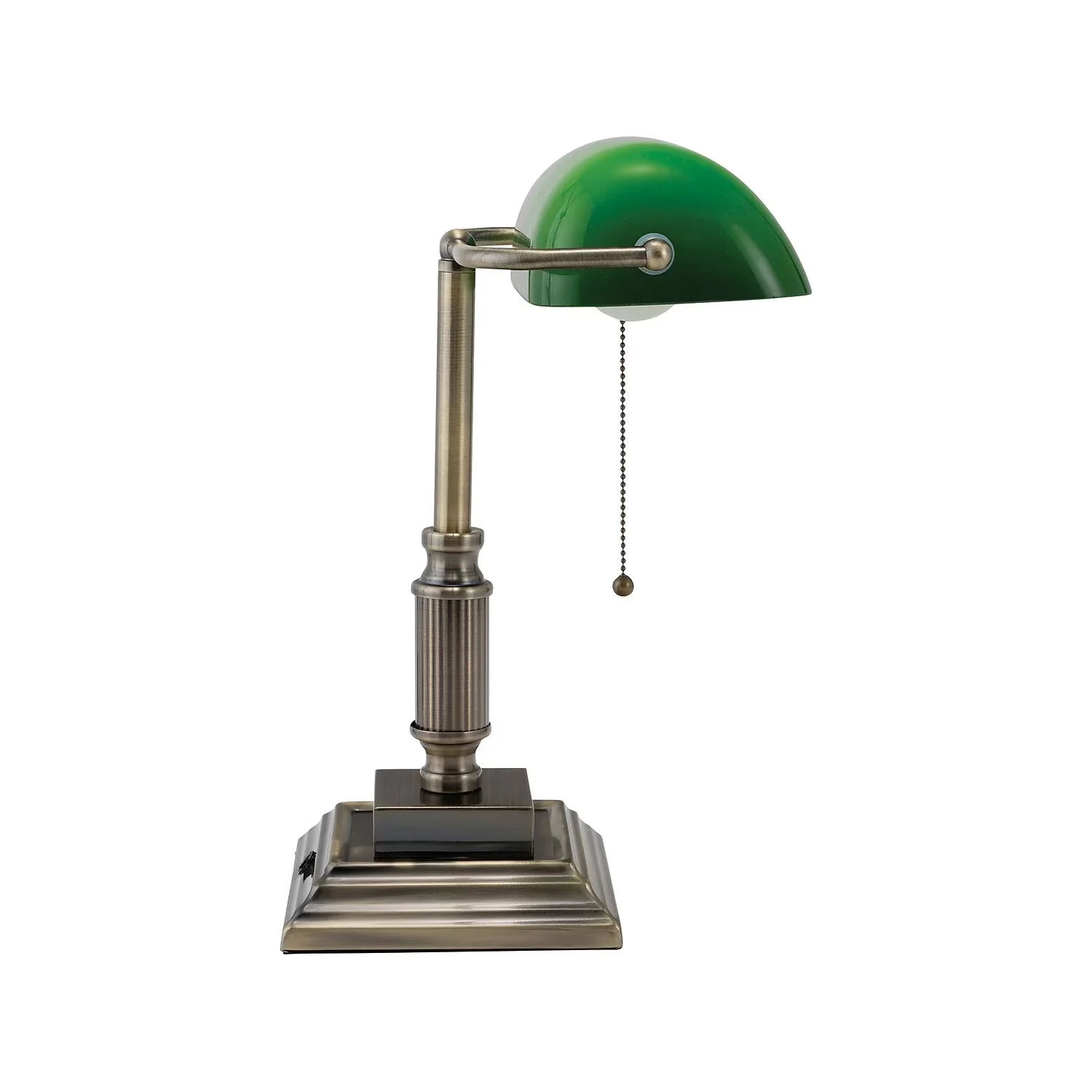 Desk Lamp Professional with LED, Traditional - Green Brass, Glass, Metal Model 1EA9BB