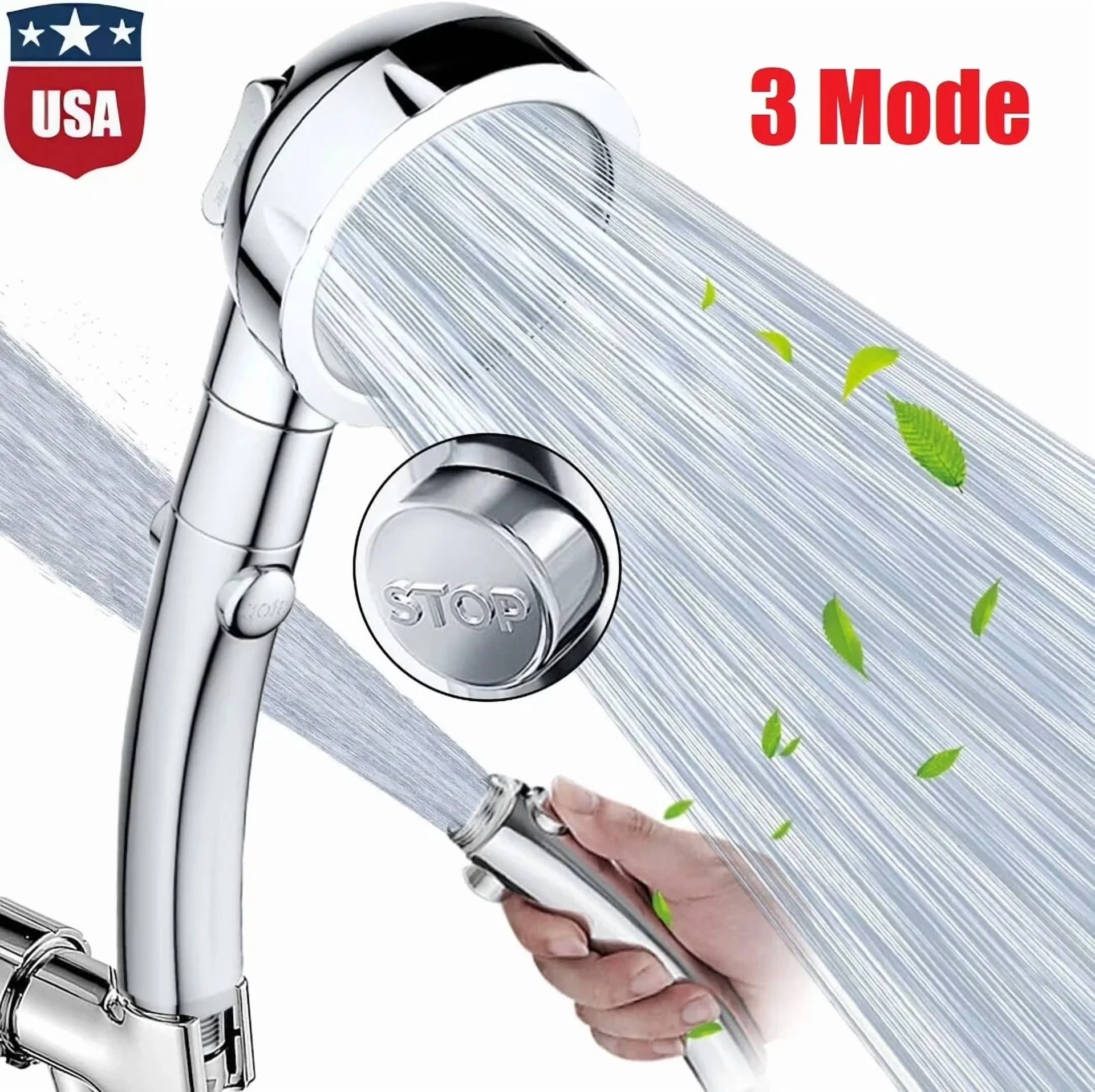 Innovative Shower Head with Handheld, Useful for both indoor and outdoor use. - Model 35D176