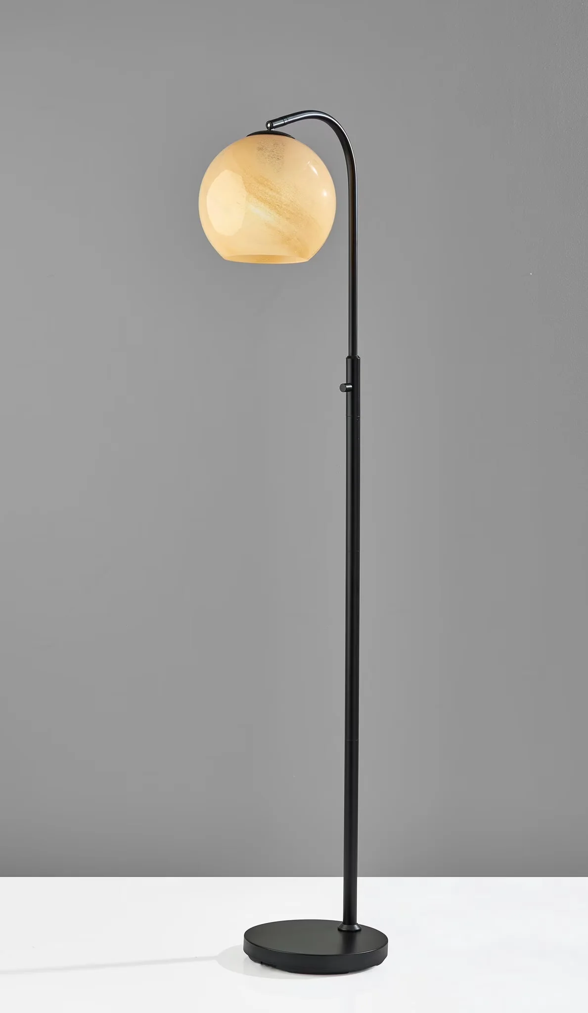 Floor Lamp Efficient with LED, Standard Lamps, Adjustable Head - Black Metal:60% Glass:30% Electric:10% Model BB76FF