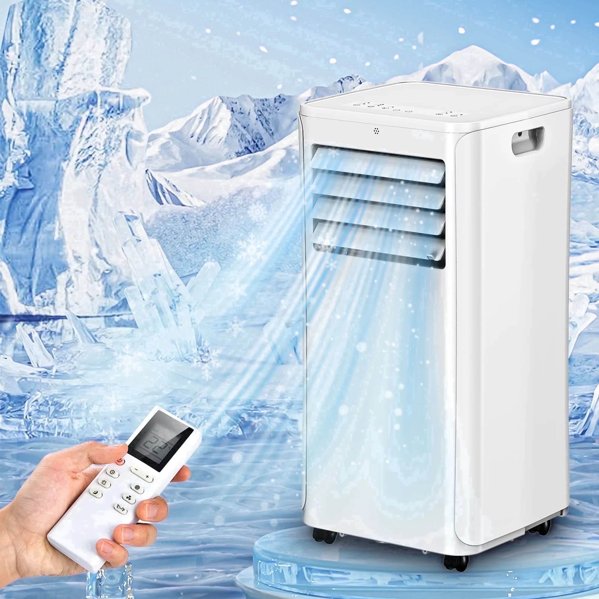 Compact Air Conditioner with 12000 BTU, Wi-Fi Capable, Remote Controlled - White Model 1D97F6