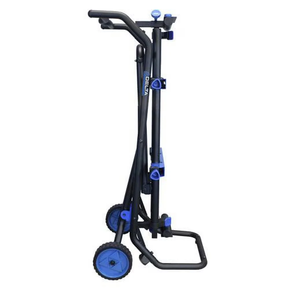 Durable Woodworking with Storage, 36-260 Flolding Miter Saw Stand w/wheels - Od Steel Tubing, Steel Model 2F381C