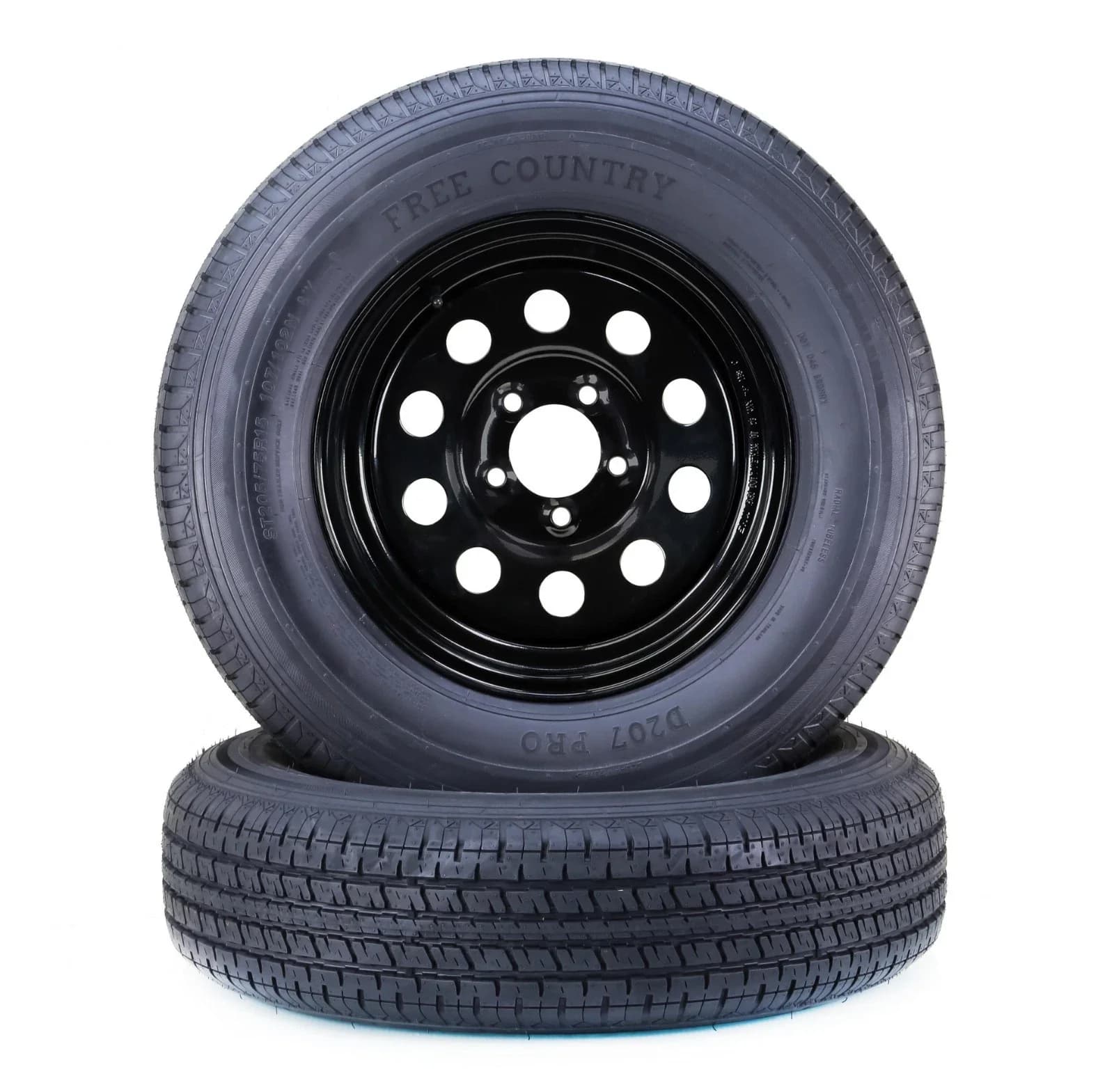 Modern Trailer Tire with SET 2 - ST205 - Rustic Charm Model EE4D5C