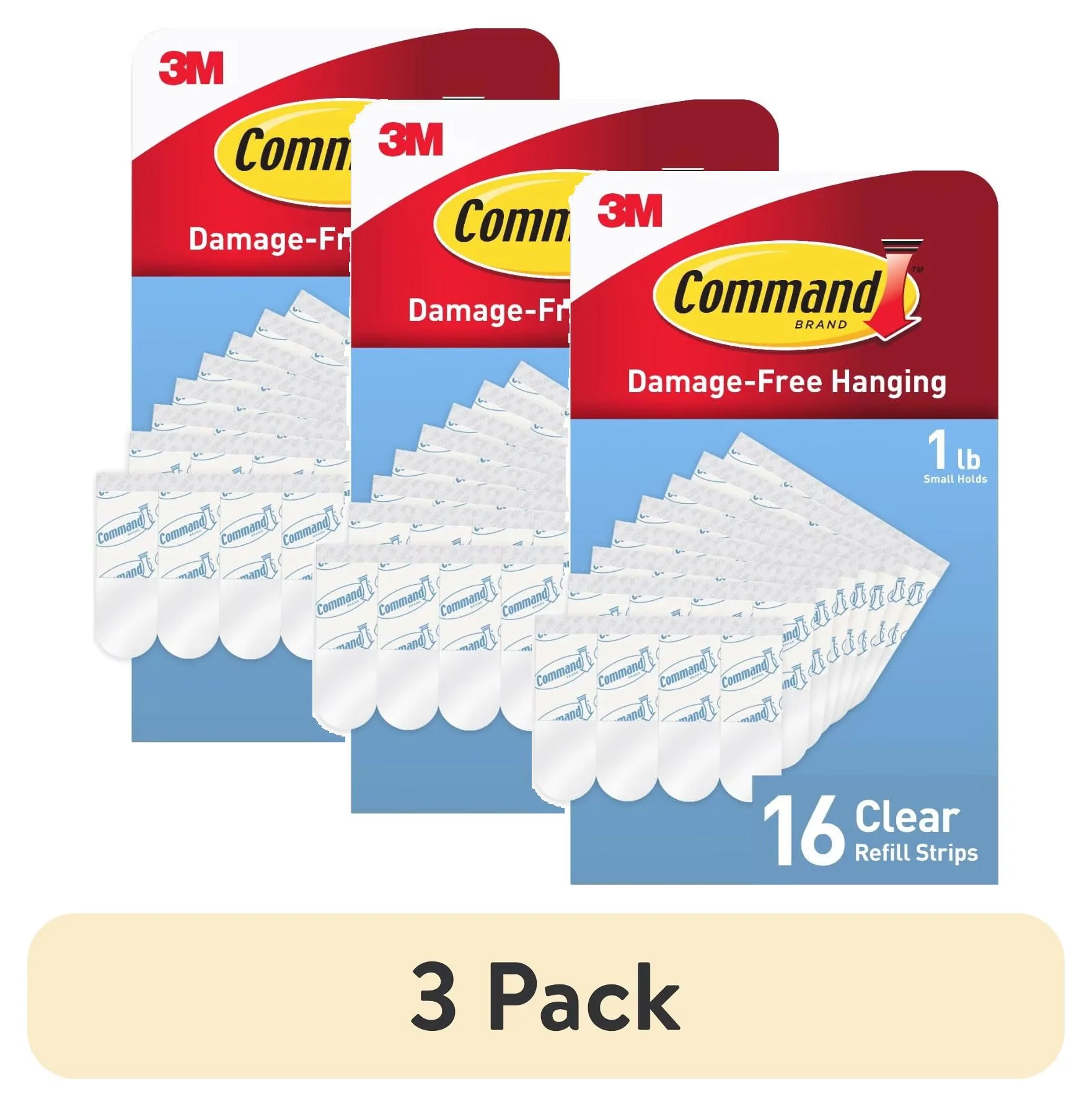 Sleek Damage-Free Hanging with Wall-Mountable - Foam Clear for Small, Indoor Model FAA002