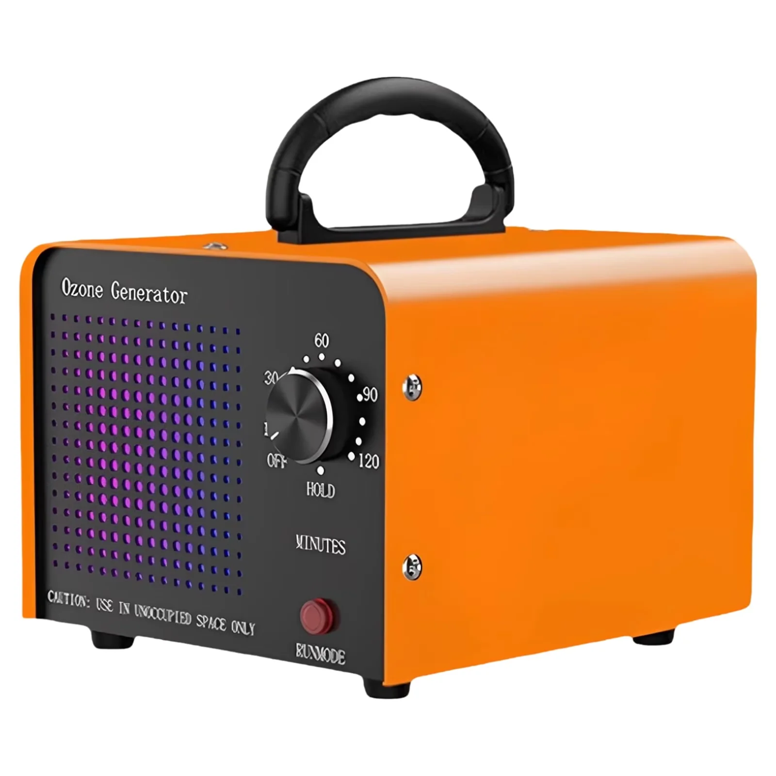 Air Purifier Versatile with Automatic Shut-Off, 2.1 oz / 60 g Trioxygen Generator - Orange for Home, Car Model A171C2