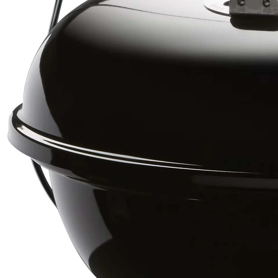 Quality Charcoal Grill with Adjustable Air Vents, Jumbo Joe - Black Steel; Plastic, Porcelain Enamel Model F7838F
