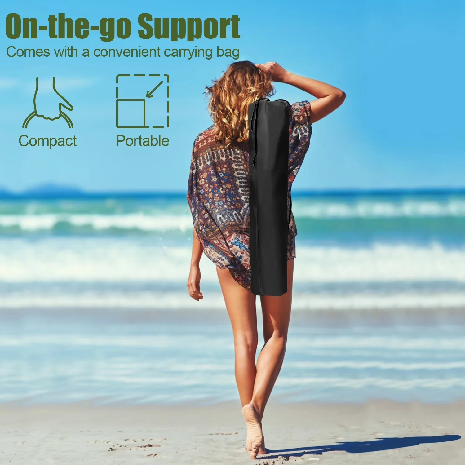 Quality Beach Chair with Water-Resistant, Folding, Rust Resistant - Oxford Fabric, Metal Steel Model 48CDEE