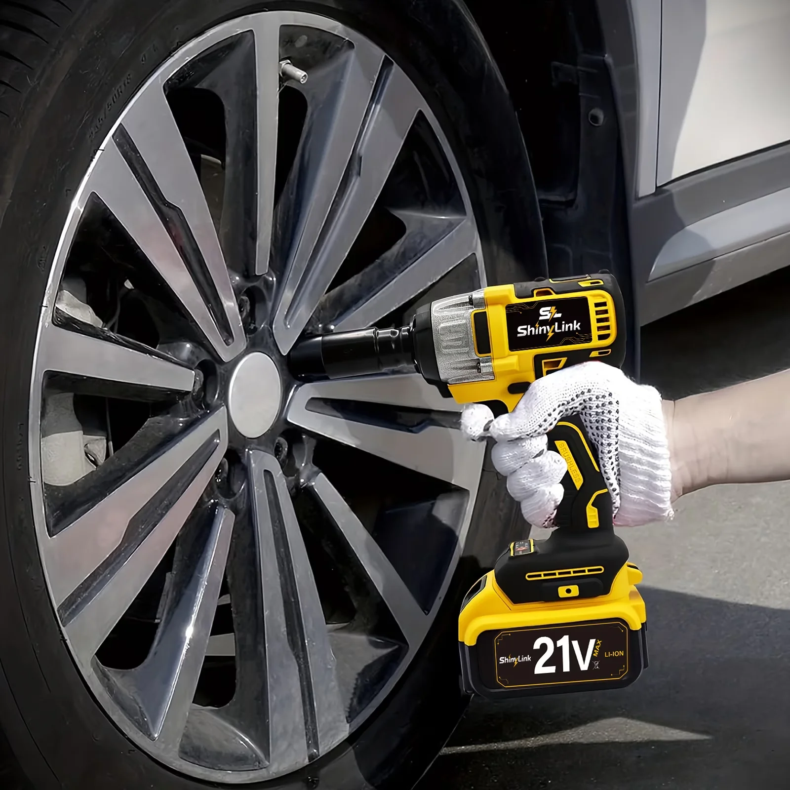 Drills Driver Quality with Battery, 21V, Wireless Drill/Driver Compatible - Model E999C9