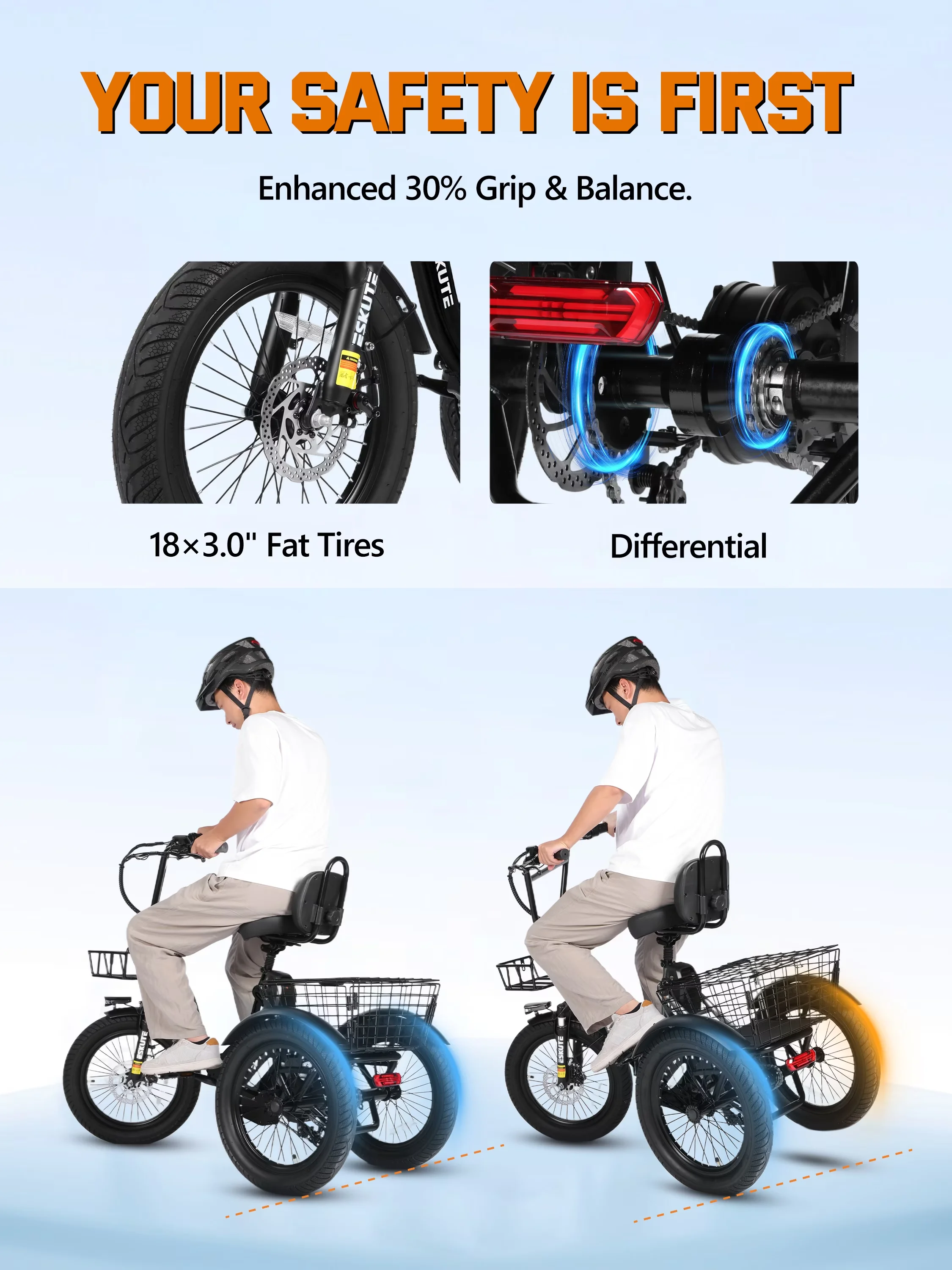 Quality Electric Bike with Battery, 750W, Adjustable Seat Height - Black Model B6AECB