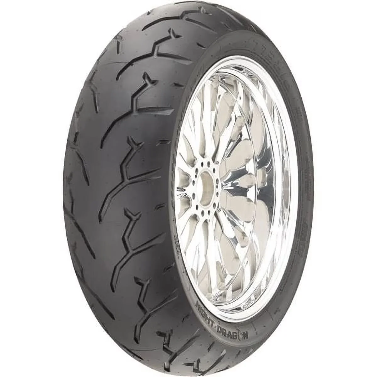 Reliable Motorcycle Tire with Wet Or Dry, Night Dragon GT 180/55B-18 80H Rear - Black Model DB5200
