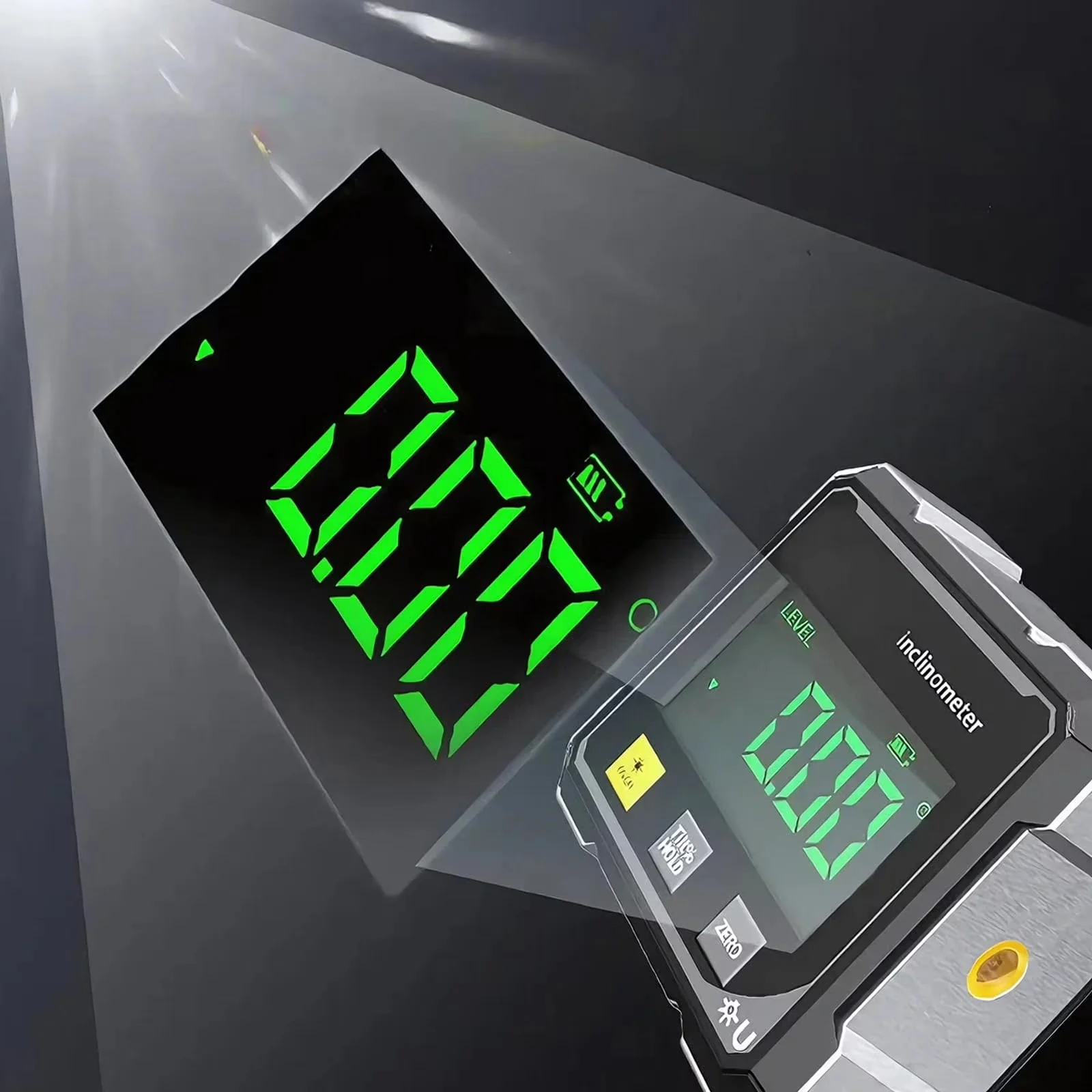 Quality Measuring Layout with Battery, Auto Lock, Accurate Measurement - Gray Aluminum Alloy Model 390160