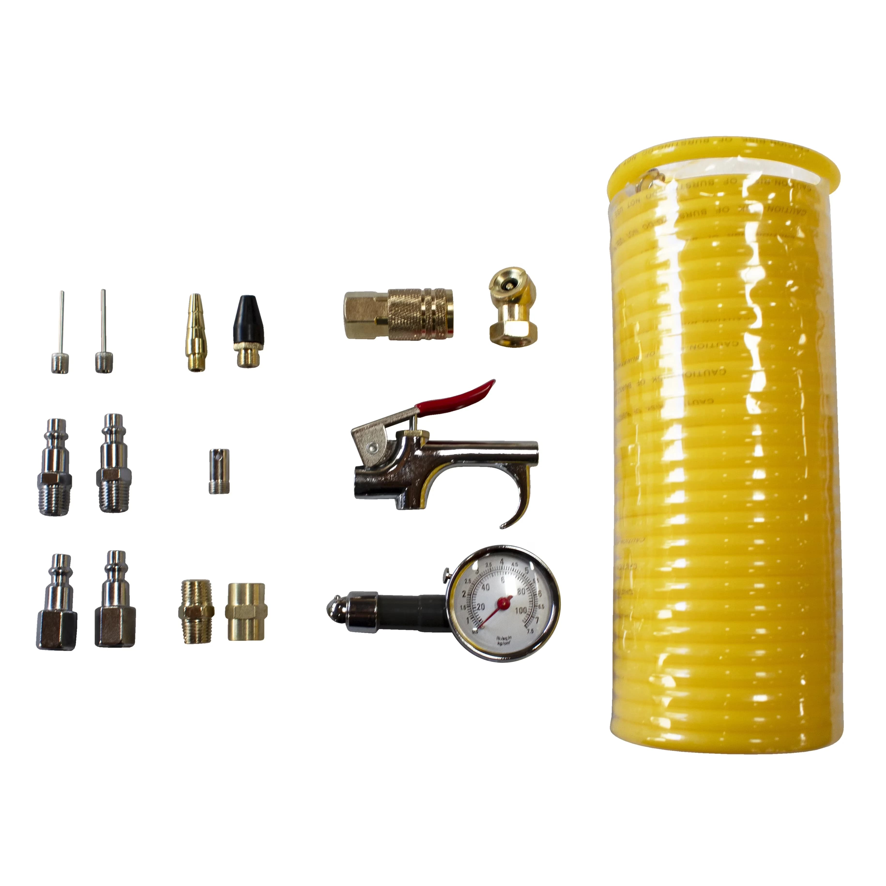 Classic Air Tools Compressor with Lightweight, 16 Piece Tool Accessory Kit CAT-376 - Multi Steel|Rubber Model E3B062