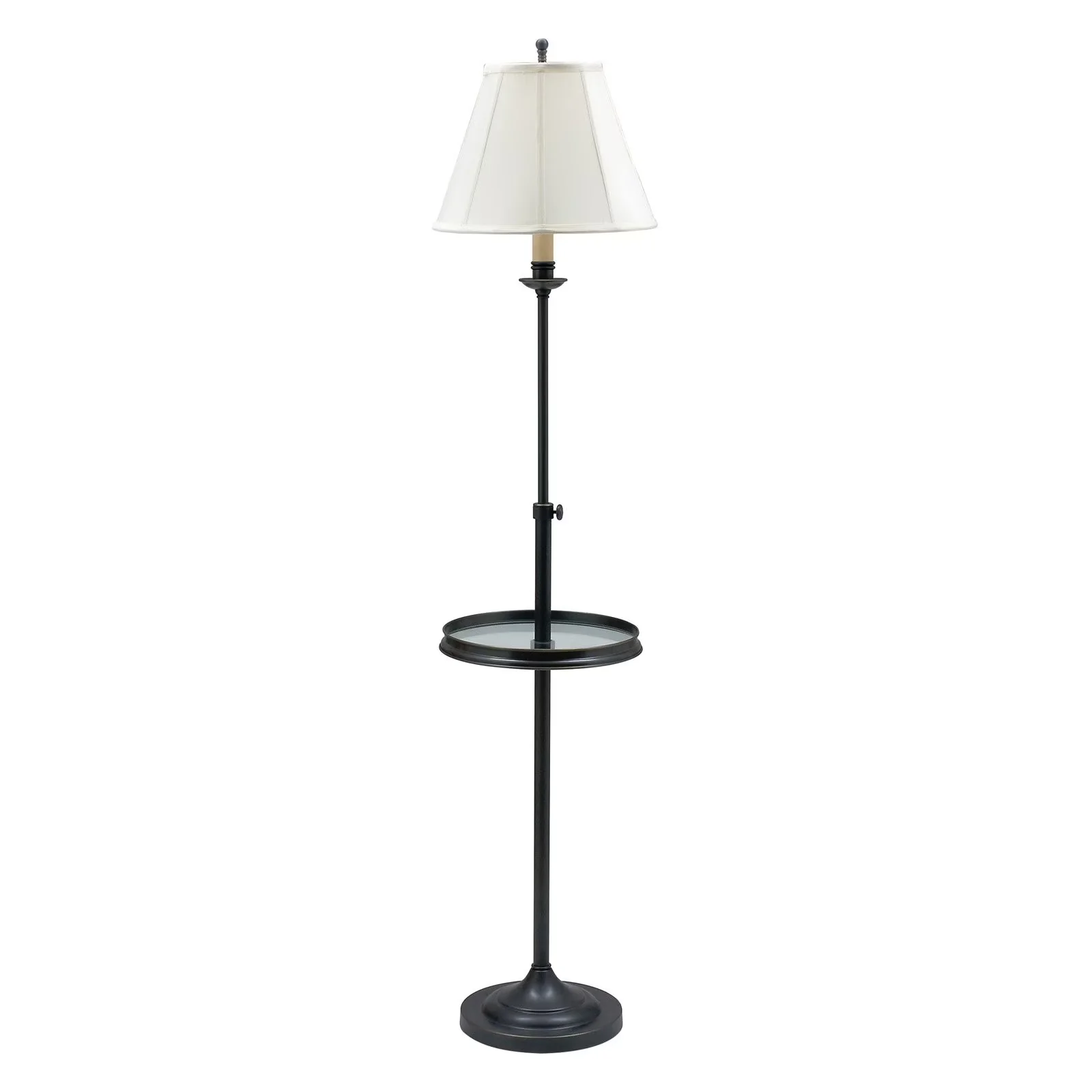 Premium Floor Lamp with Transitional, CL202-AB, Antique Brass w/ Glass table - Glass Gold Model 5CBD15
