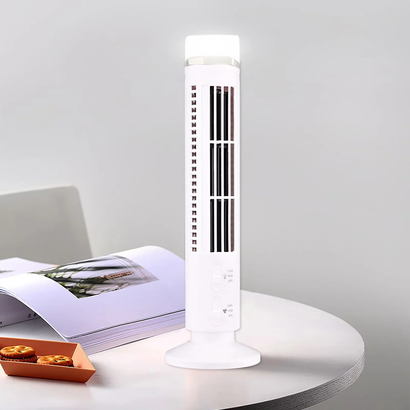 Efficient Fans In Cooling with LED, Samoyeec Tower Fan - Abs Plastic for Bedroom, Small Model F9DEF8