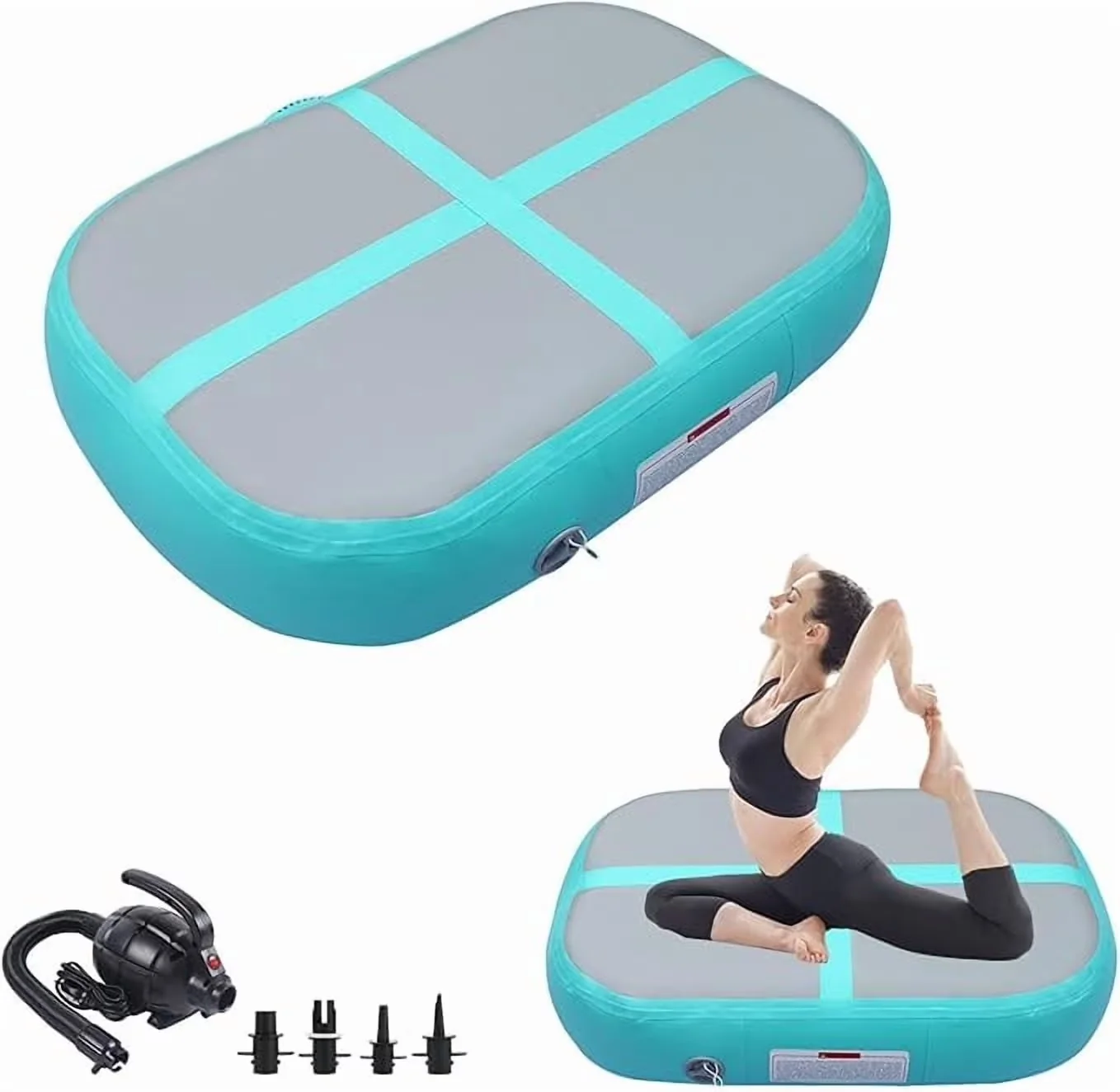 Classic Home Gym with Foldable, Portable, Durable Anti-Slip PVC Material - Green Pvc Model FBCF01