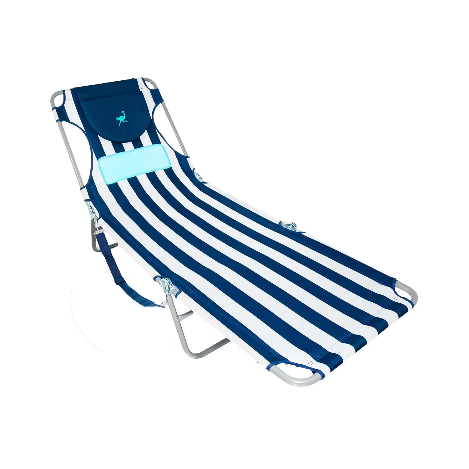 Versatile Beach Chair with Rust Resistant, 3 adjustable chair positions - Polyester Navy Model 927D66