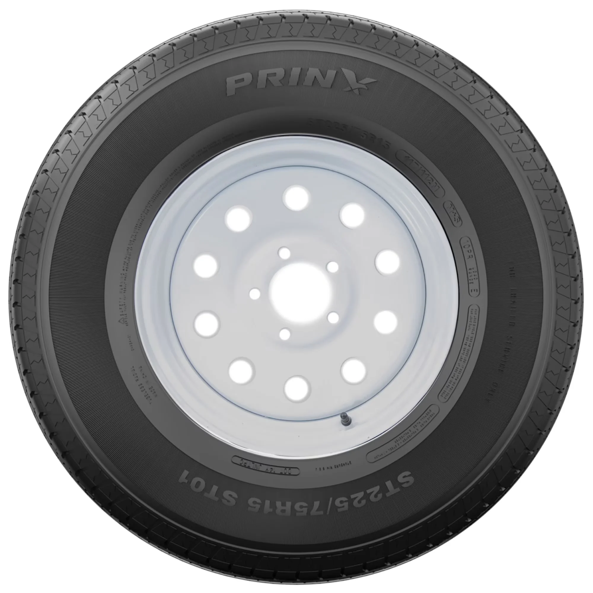 Quality Trailer Tire with Fits Multiple Makes And Models, ST01 ST205/75R15 107/102M D - Model A0EF41