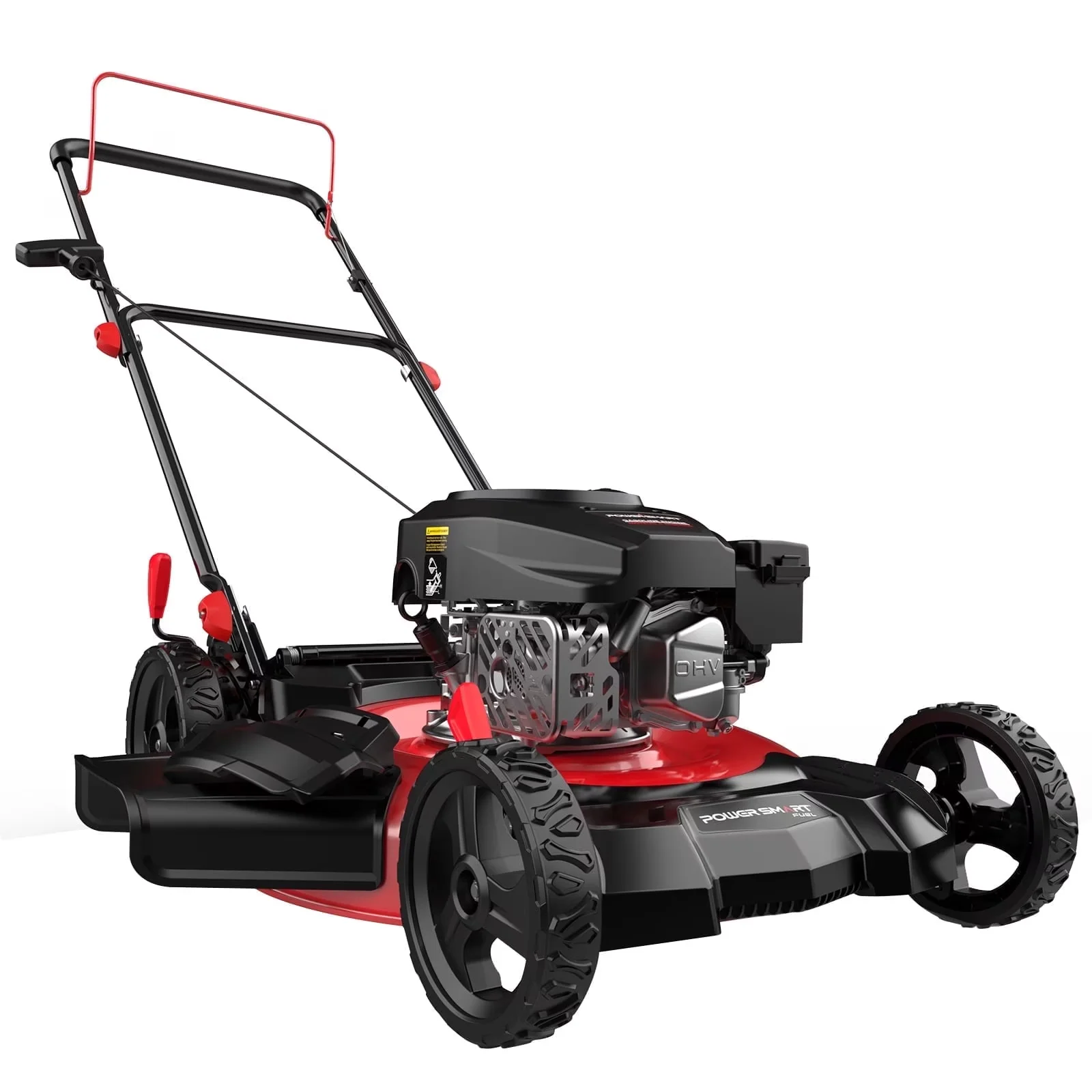 Durable Push Mower with Adjustable Cutting Height, Gas Lawn, 21 inches 144cc 2-in-1 Walk-Behind - Model B69246