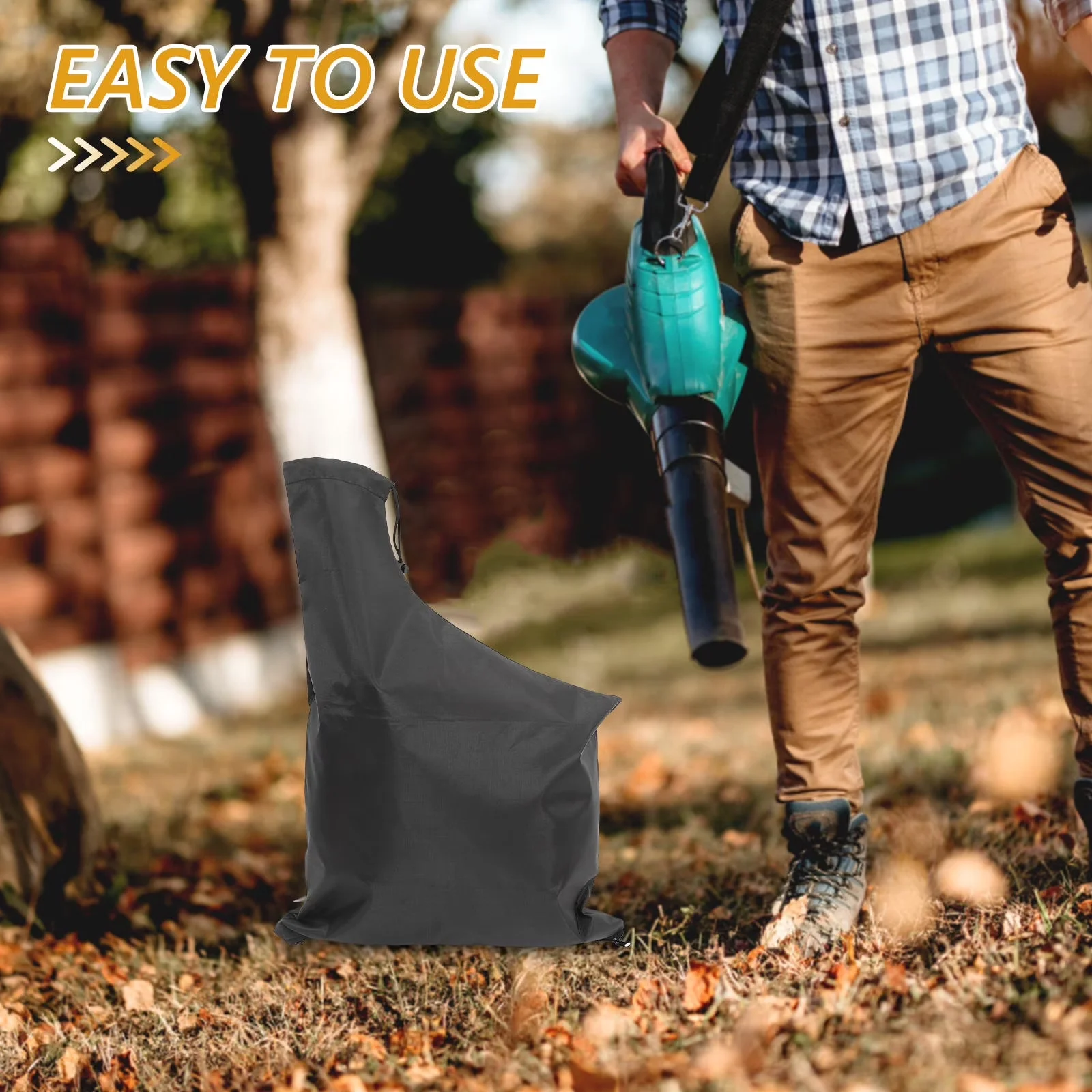 Durable Leaf Blower with Black Reusable Vacuum Bag 1-Pack for Outdoor - Essential Collection Model 9D4B0A