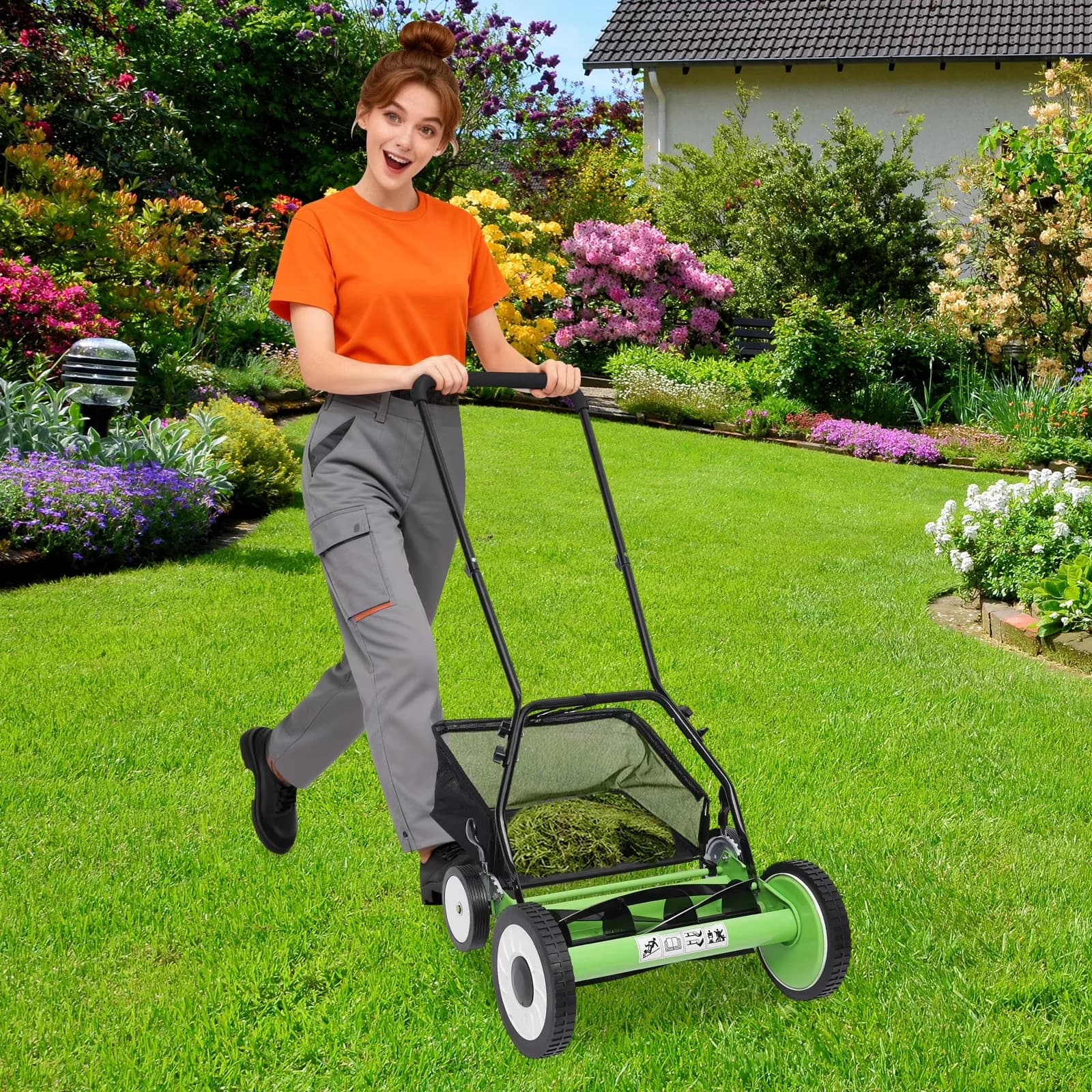 Push Mower Essential with Adjustable, Operation Mode: Manual, Process: Heat Treatment - Green Model A81DA1