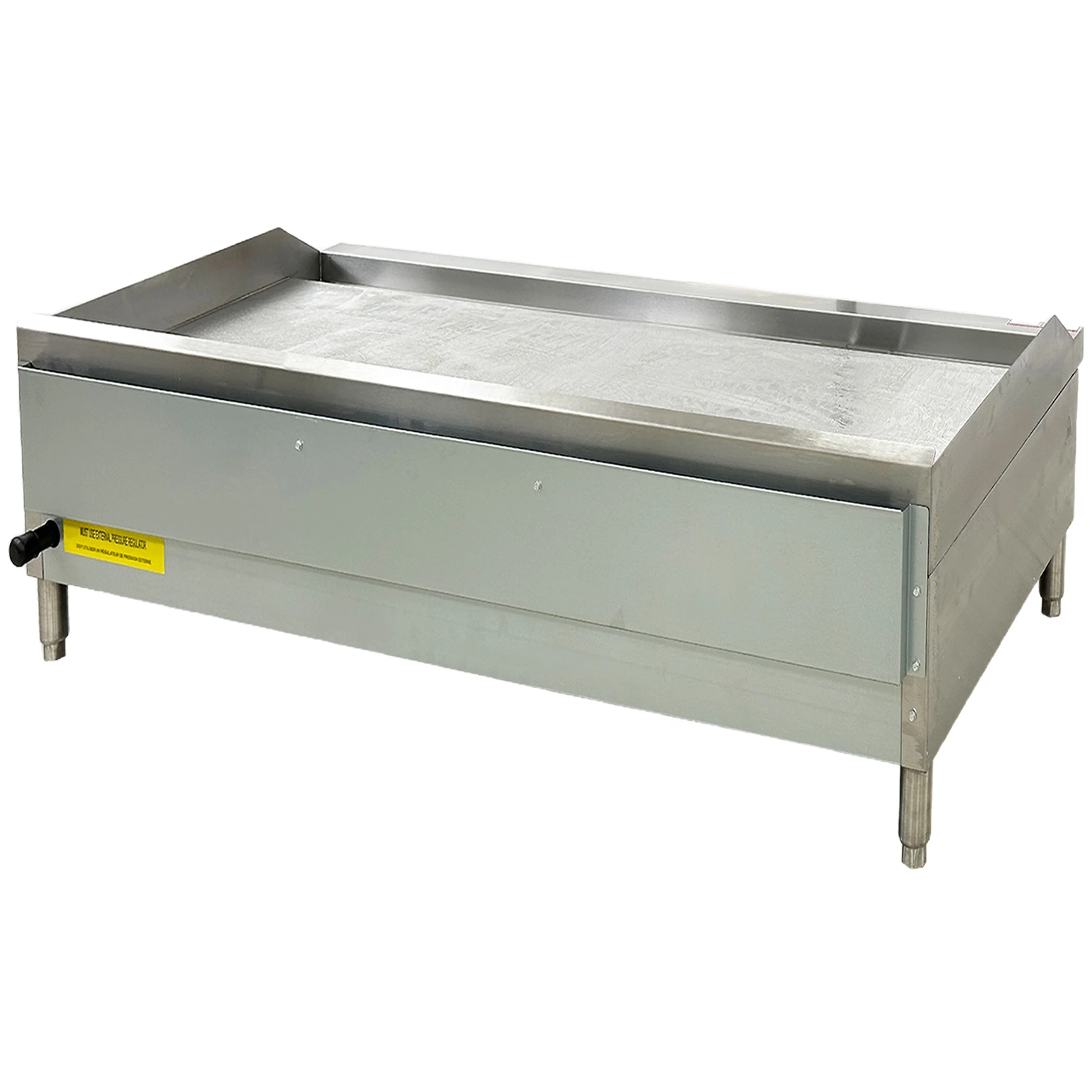Flat Top Grill Essential with Adjustable, ETL, 48 in. Commercial Thermostat Griddle - Stainless Steel Model EE6496