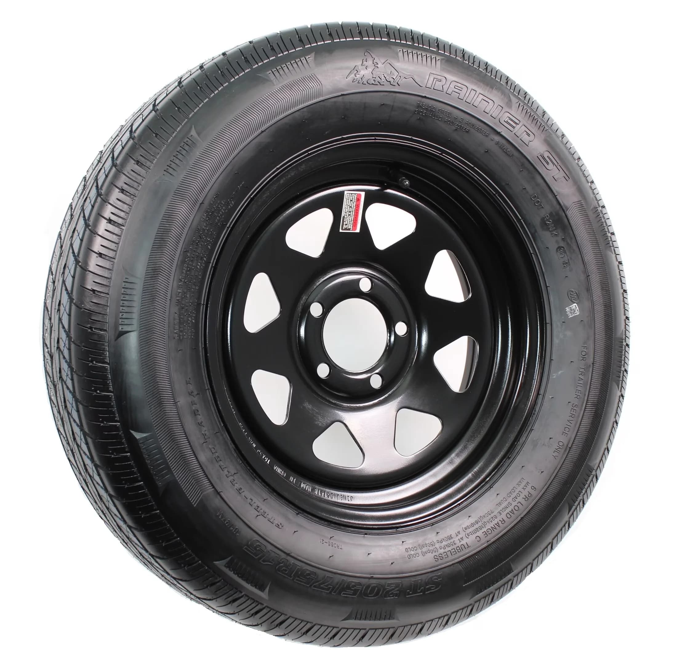 Sleek Trailer Tire with Durable Construction, Tire Size: 205/75R15 Load Range: C - Model 8898E8