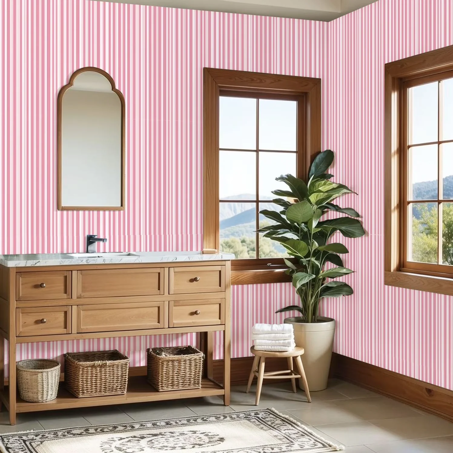Essential Wallpaper with Waterproof - Vinyl Color 1 6in - Built to Last Model 547FB5