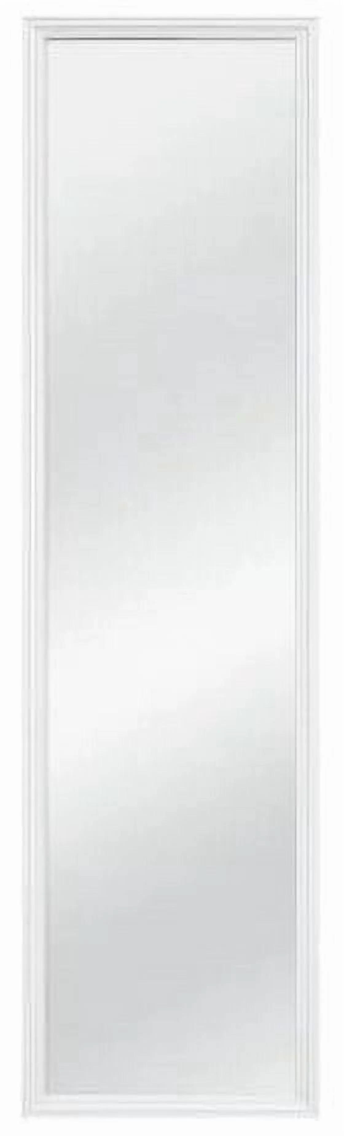 Versatile Bathroom Renovation with Magnification, Modern, 13x49 White Rectangle Large Wall Mirror - White 13.38Wx49.38H for Living... Model 900B2B