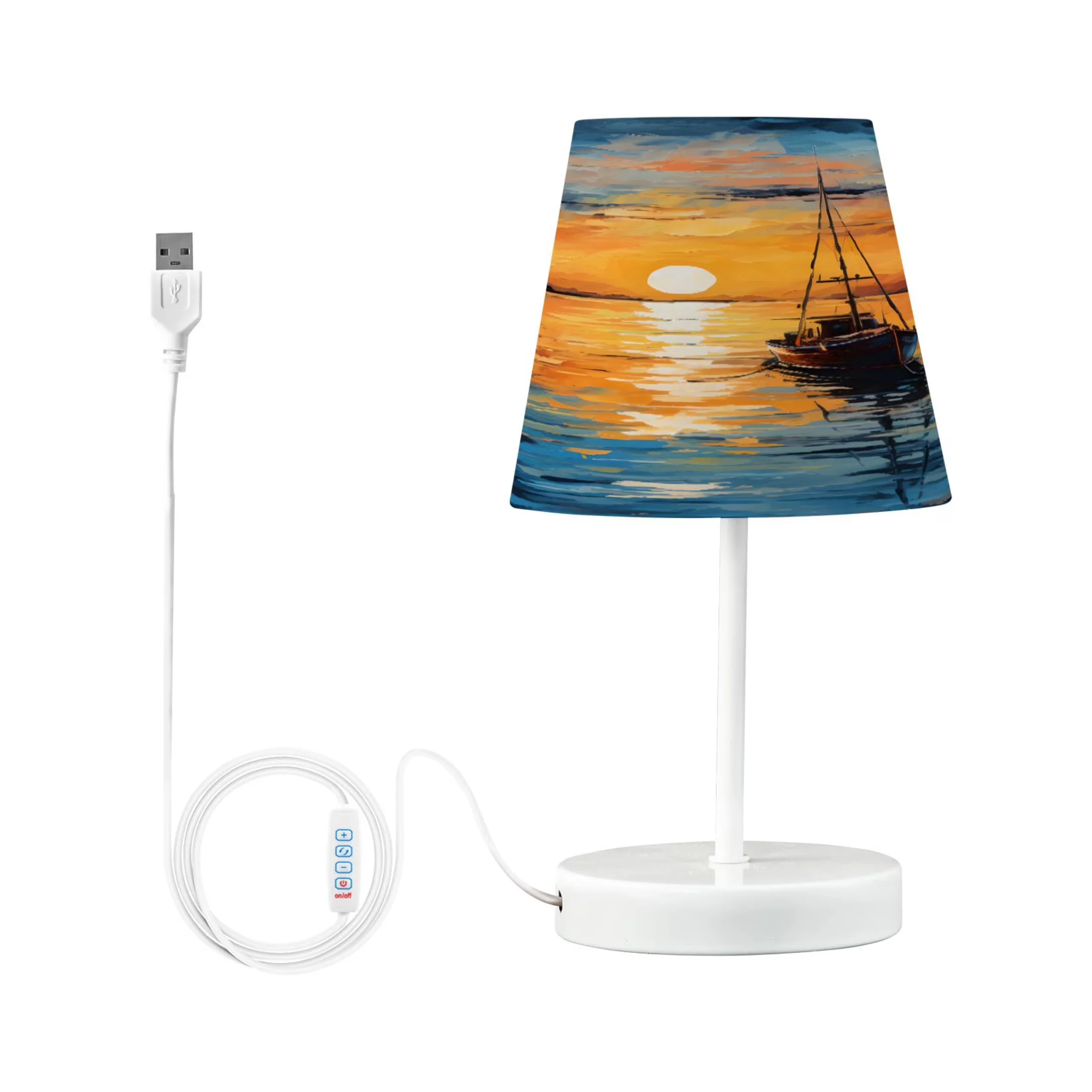 Lamp Set Classic with LED, Dimmable, 3 Color Temperatures - Metal Orange Model CE4605