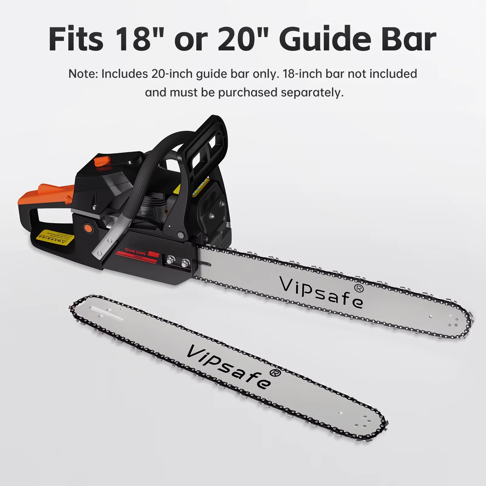 Efficient Chainsaw with Anti-Vibration, 2-Cycle Engine, Chain Brake - Balck & Red Model 9BFA13