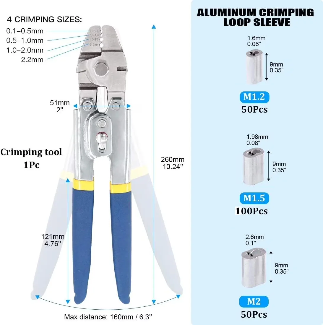 Professional Woodworking with Rustproof, Easy To Operate - Silver M1.2;M1.5;M2 Model 3DC820