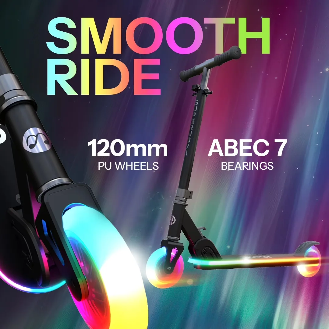 Compact Scooter with LED, Foldable, Supernova Kick - Aluminum Multicolor Model 9F0DAC