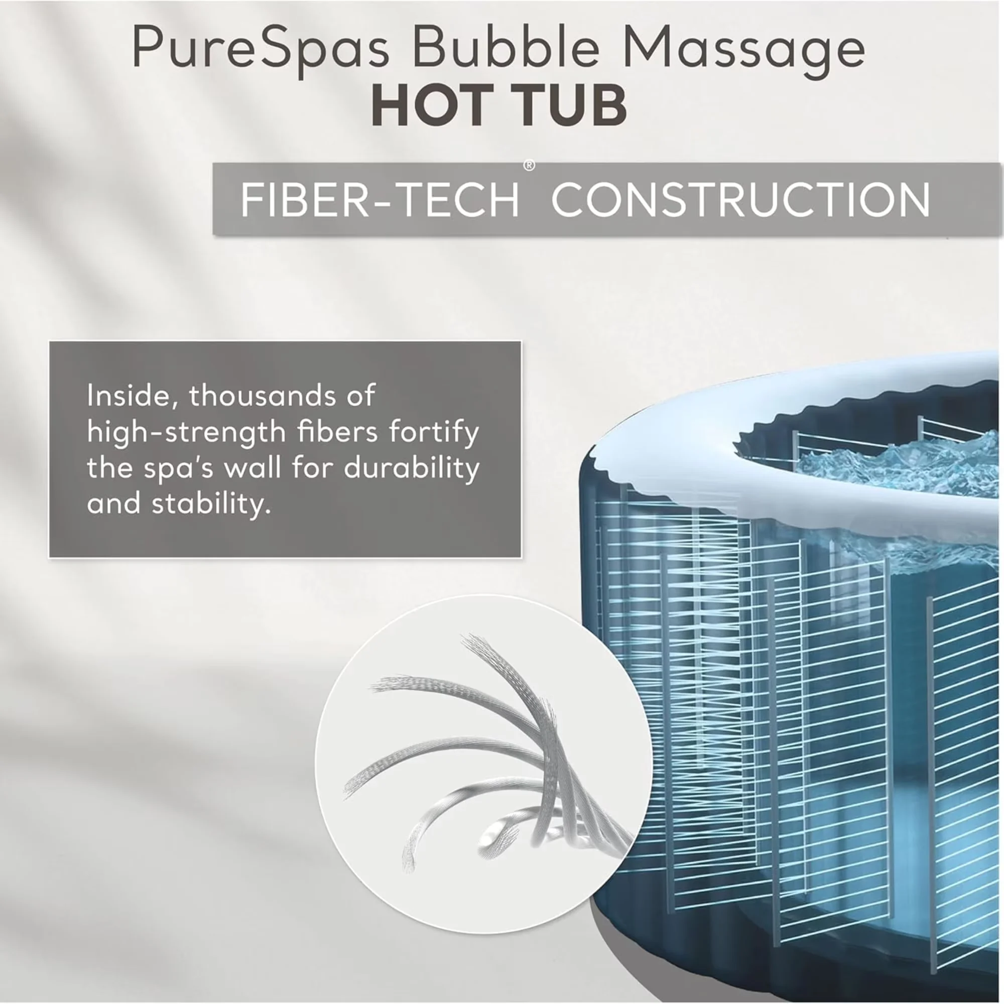 Quality Hot Tub with Inflatable, 4 Person, : PureSpa: Sahara Tan Inflatable Set - Model 153E48