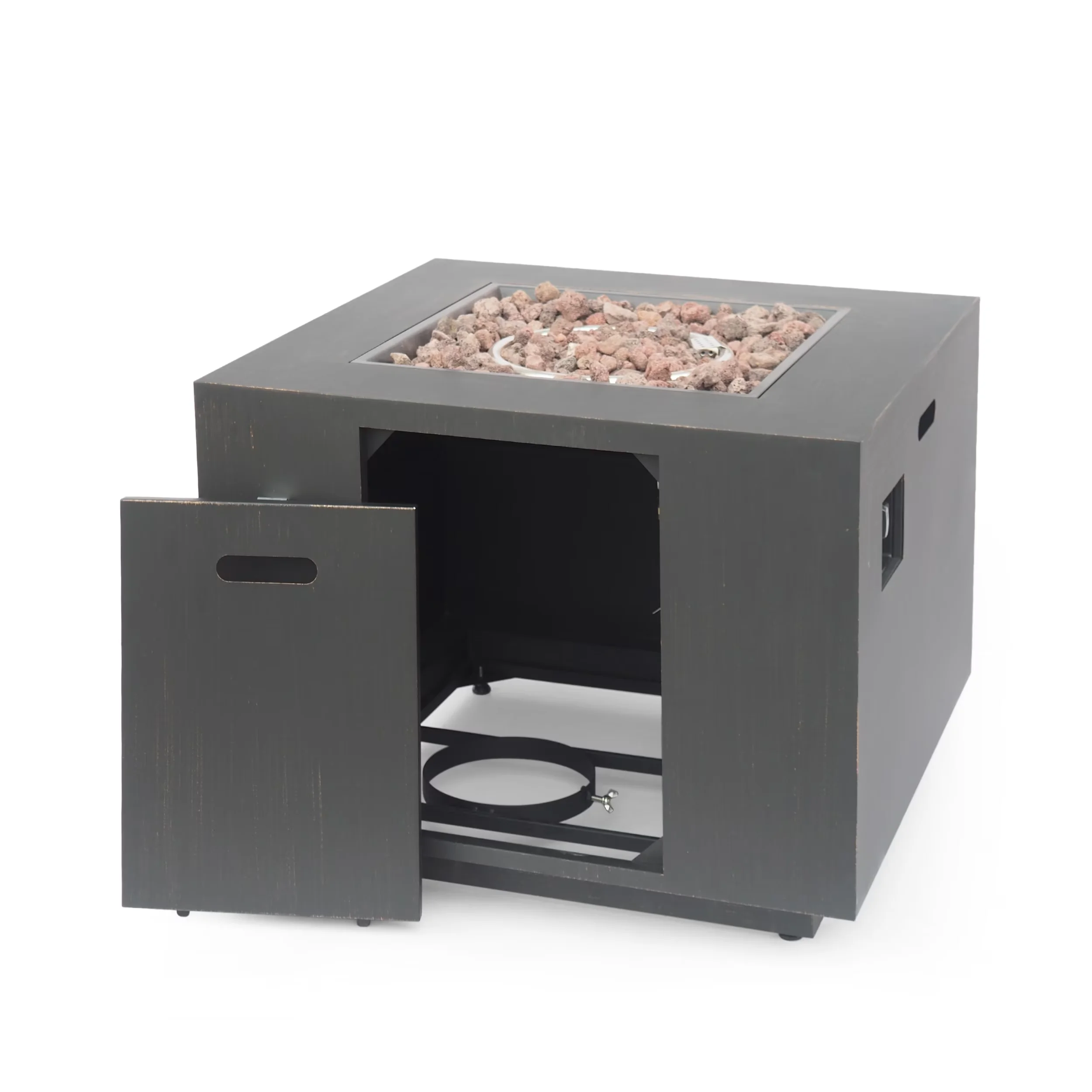 Outdoor Heating Innovative with 50000 BTU, Portable, No Assembly Required - Brushed Brown Iron Model D23CE5