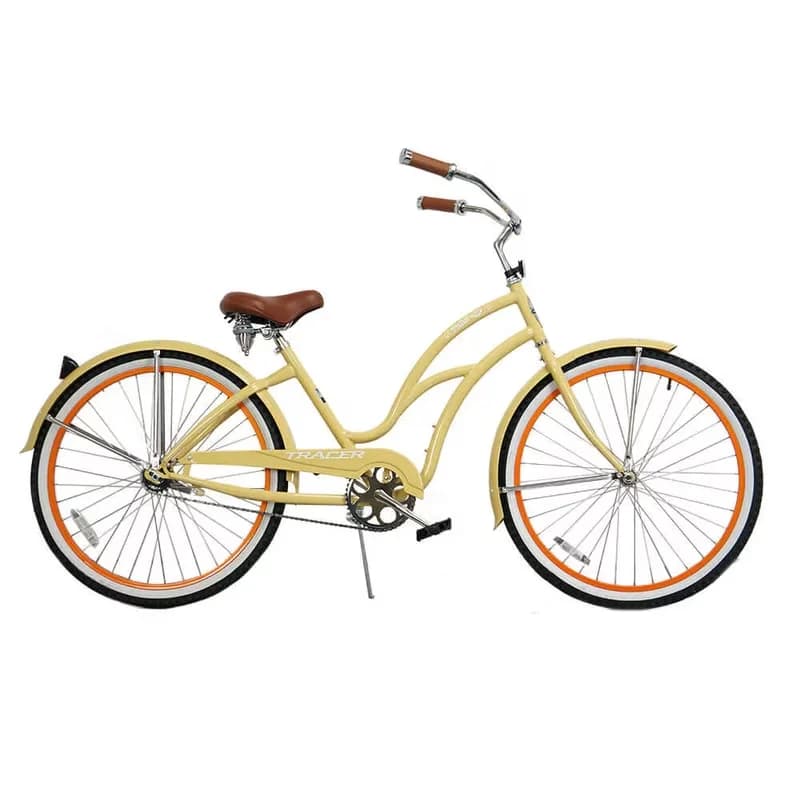 Efficient Cruiser Bike with Ivy, Hi-Ten Steel Frame, 26 inch Wheels - Rustic Charm Model E5BA55