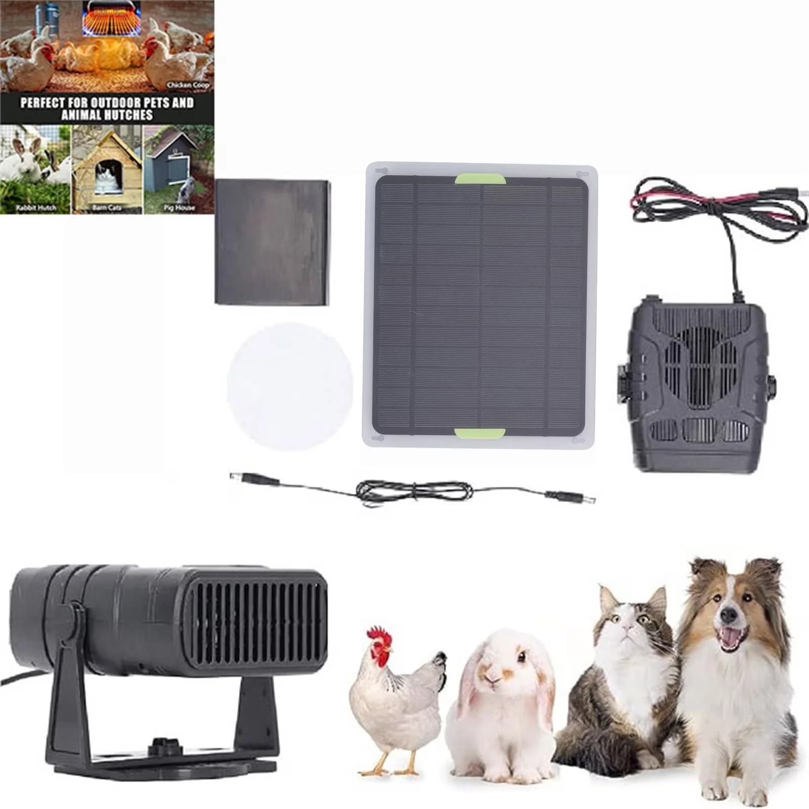 Reliable Portable And Electric Space Heater with Solar - Black Heaters Model EC5006