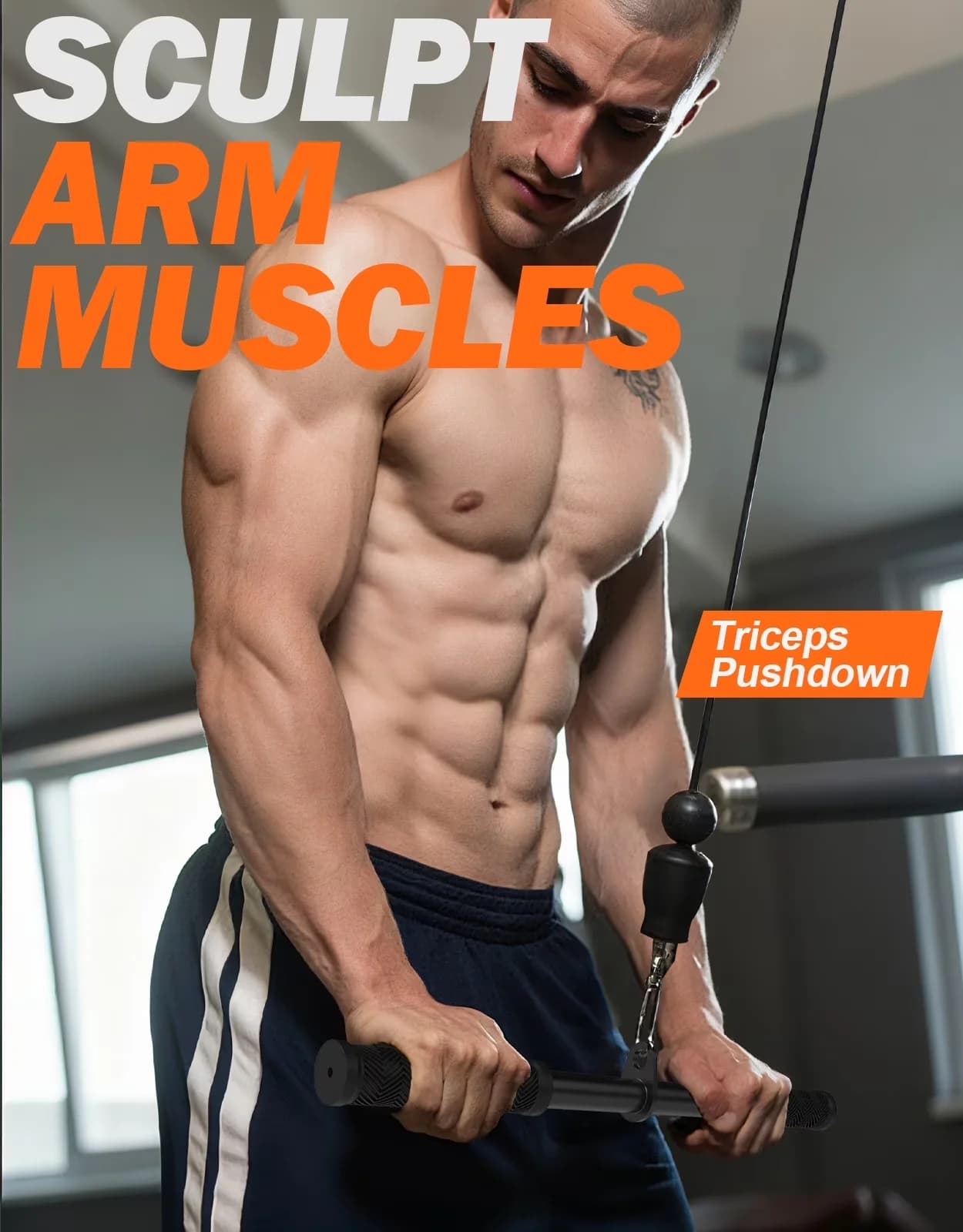 Modern Home Gym Accessory with Heavy Duty - Stainless Steel Black - Ergonomic Design Model 7BB177