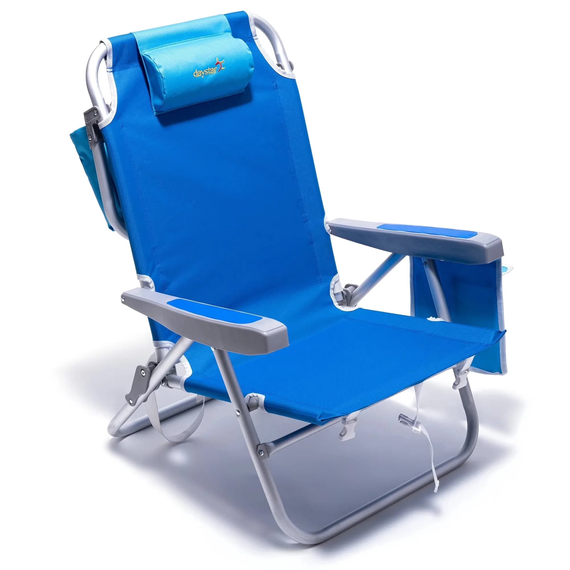 Beach Chair Essential with Folding, Portable Lightweight Folding Backpack - Blue Model F2B3C1
