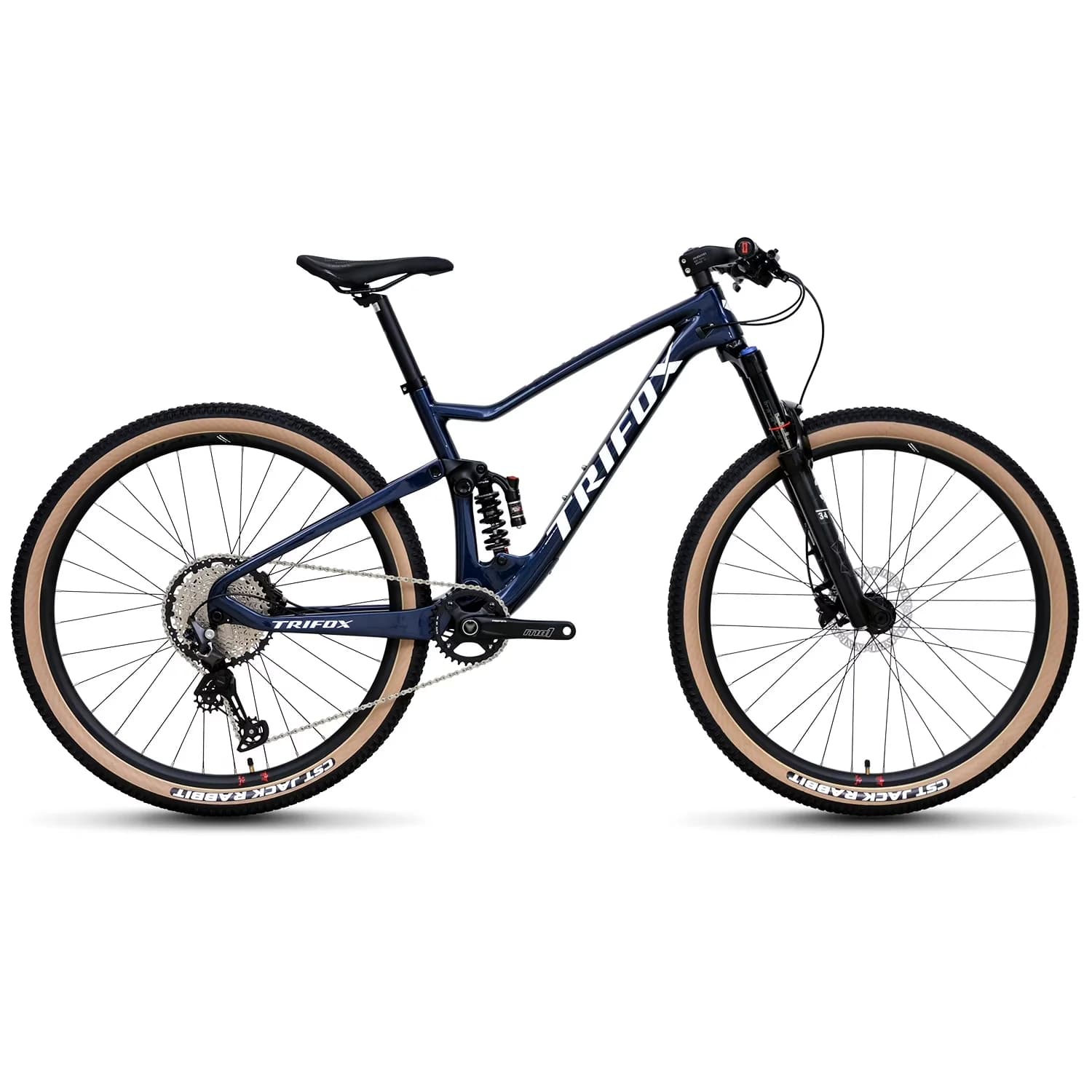 Essential Mountain Bike with Outroad Double Full Suspension MTB - Blue Model 3B1748