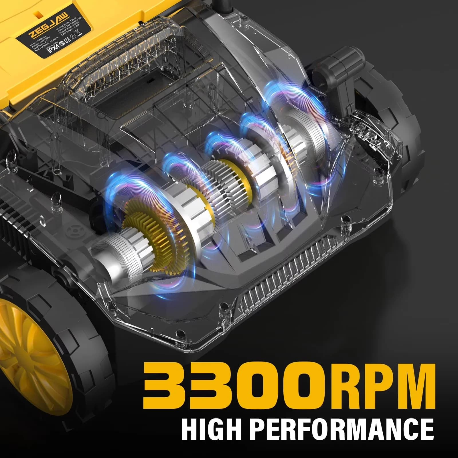 Stylish Push Mower with Folding Handle, 12 Amps, 13 in - Long-Lasting Performance Model 2C628E