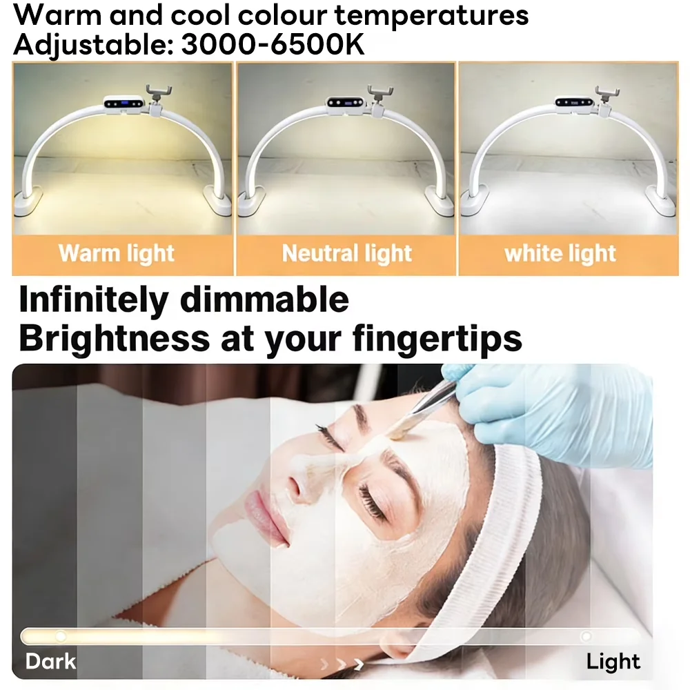Modern Desk Lamp with LED, Eco Friendly, Half Moon Light - Led White - Low Maintenance Model 02FF39