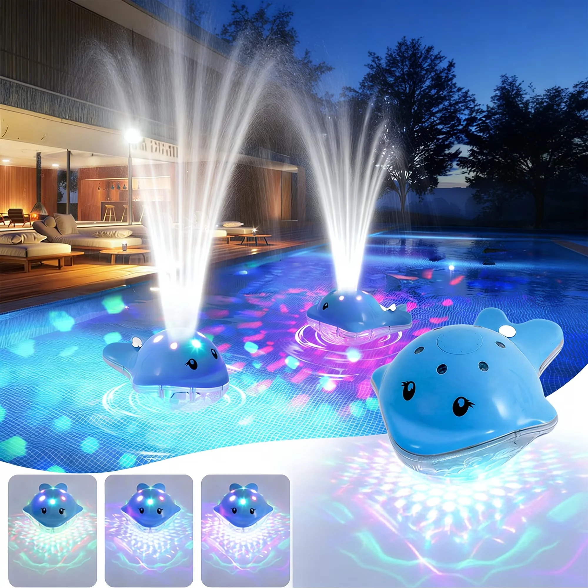 Ceiling Lights Fixture Premium with LED, Battery, Energy Efficient - Abs Blue for Garden, Patio Model 365B31
