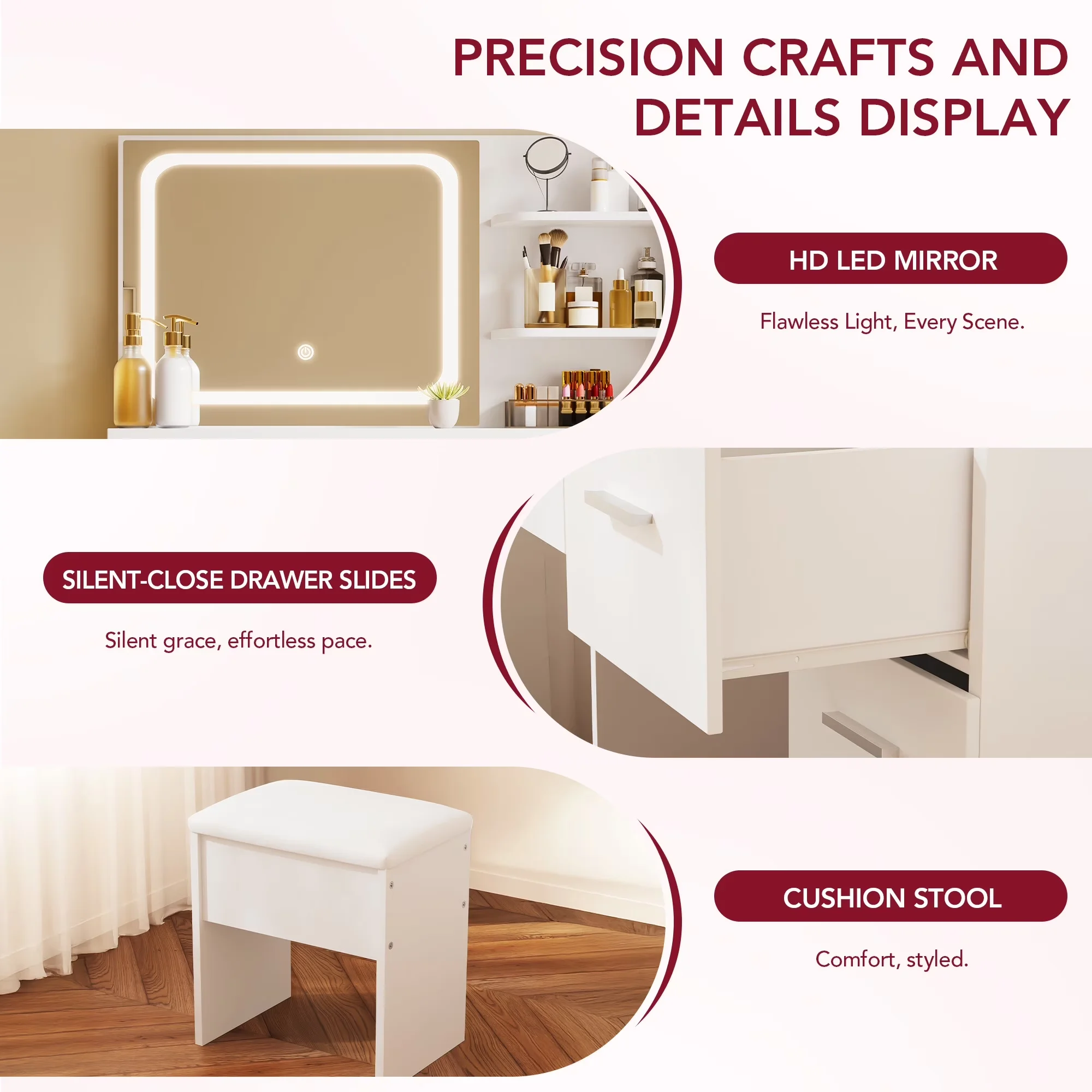 Innovative Bathroom Renovation with LED, Led Lights - White for Bedroom Model 1CA830
