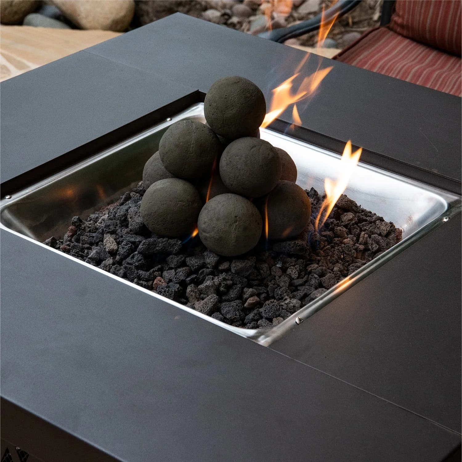 Modern Outdoor Heating with Charcoal Gray - Charcoal Gray Regular - Easy to Use Model E32682