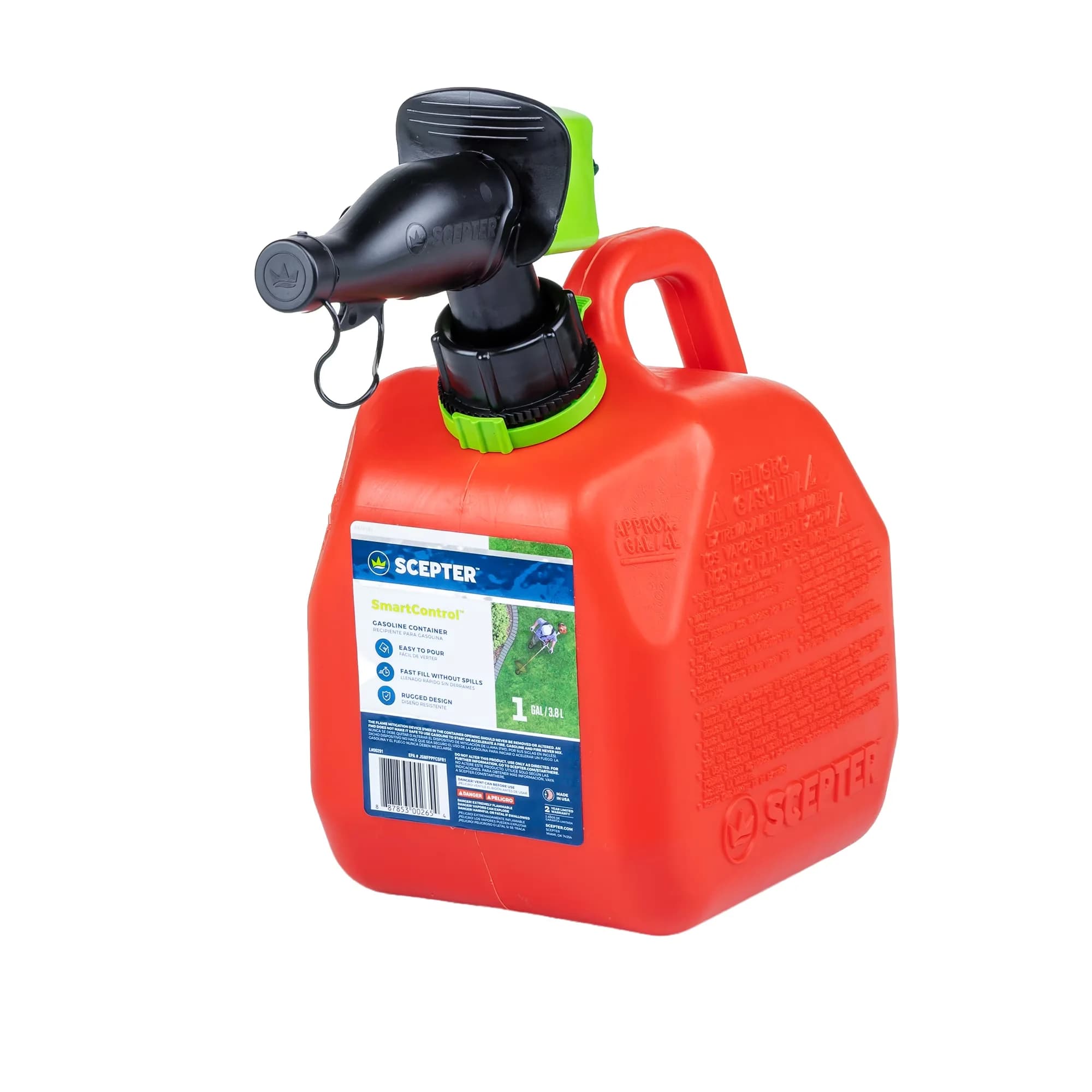 Classic Replacement Parts Accessory with For Emergency, 1 Gallon Capacity SmartControl Gas Can - Plastic Model 18A07D