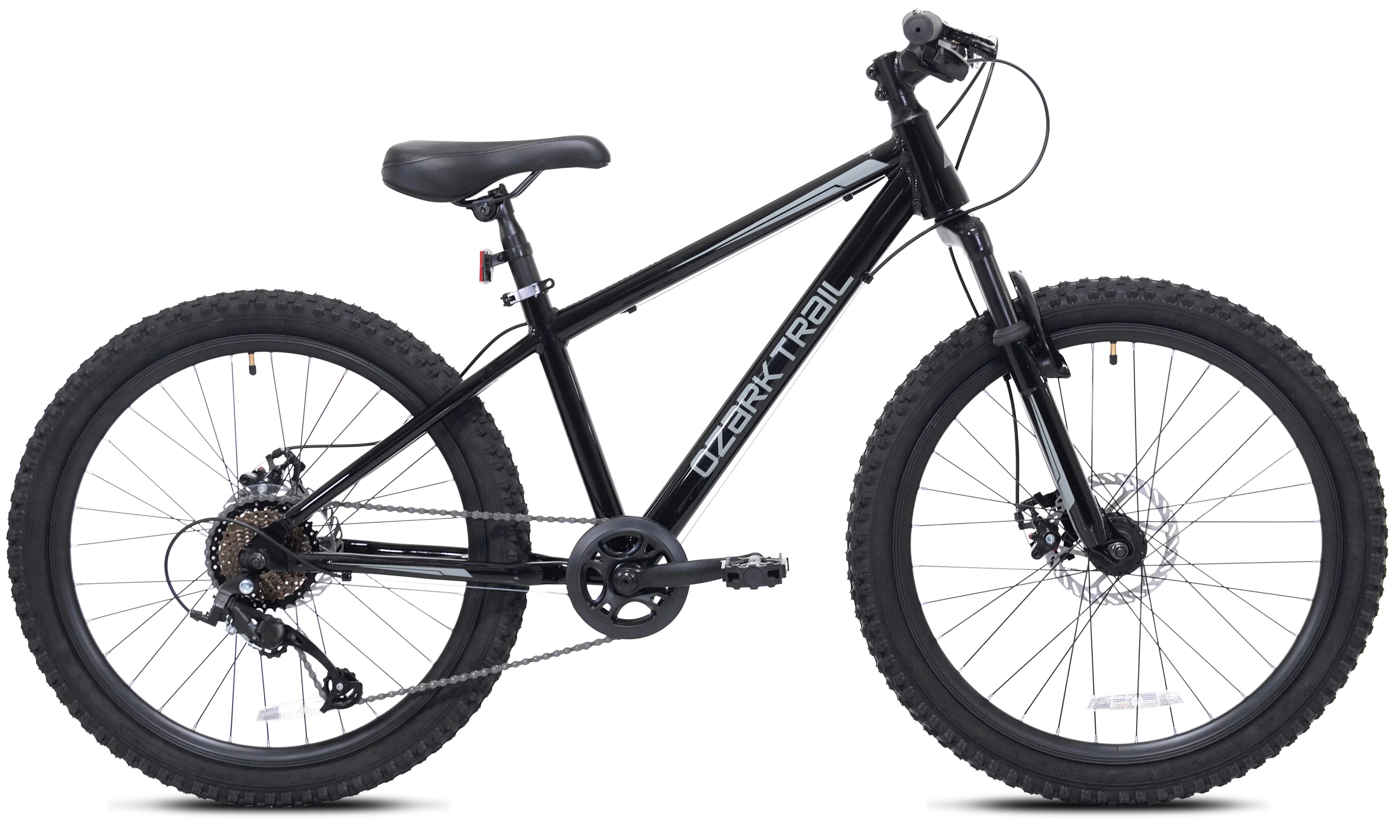 Mountain Bike Durable with Adjustable Seat Height, 8 Speed, Black - Black Model 4F0B4A